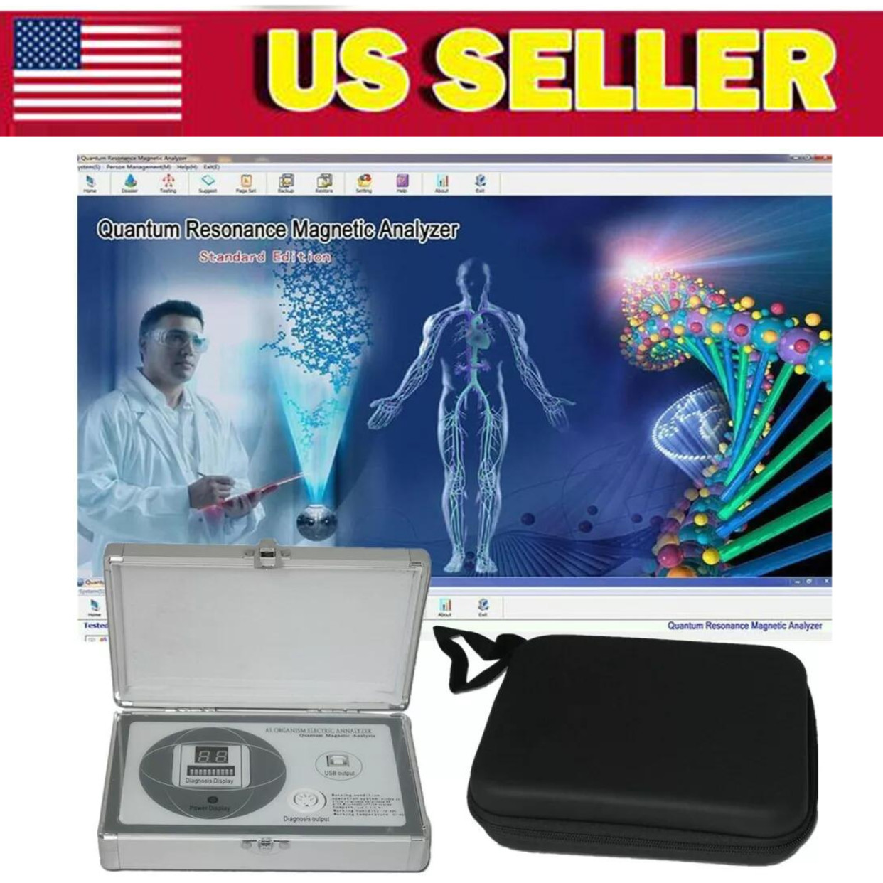 2026 New Portable 2ND English Software Quantum Bio Resonance Magnetic Detection