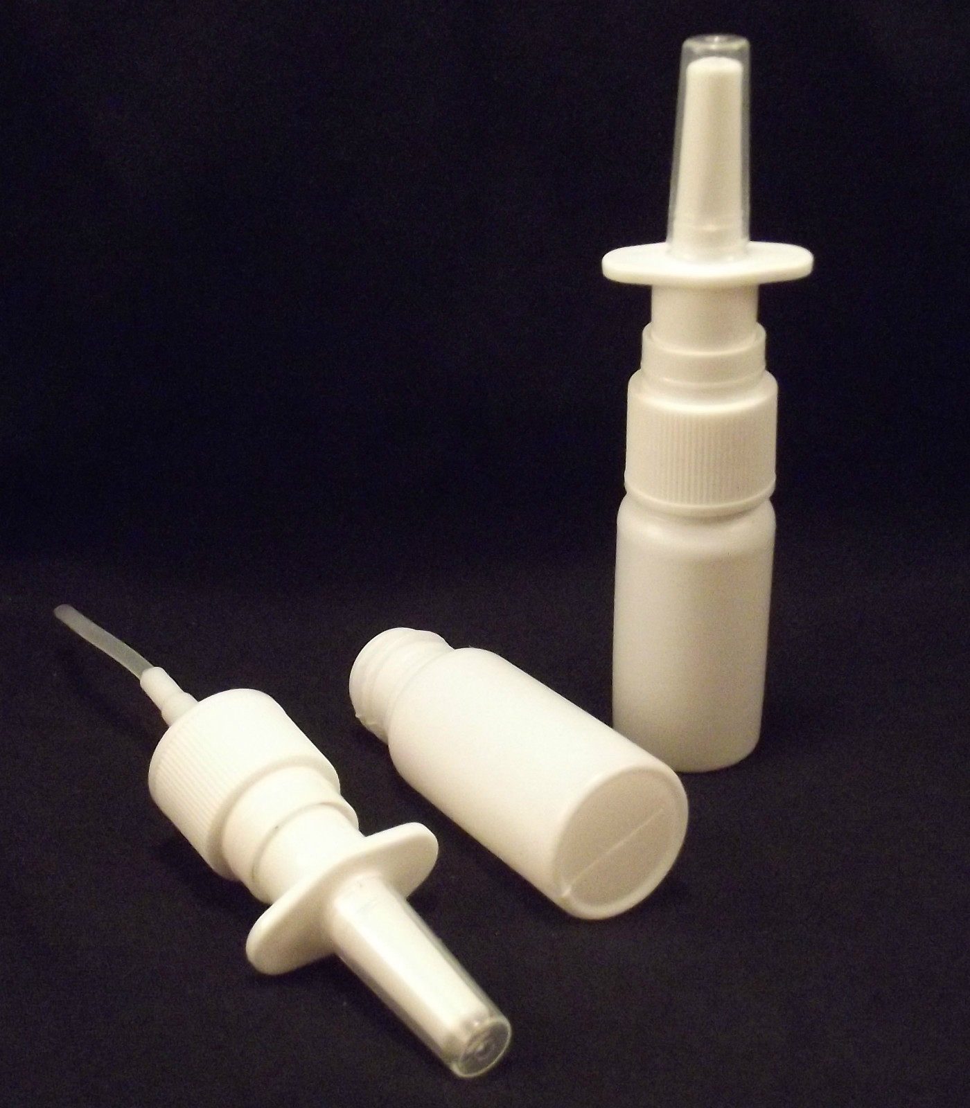 10 x 10ml Fine Mist Nasal Spray Pump Bottle (Empty, Refillable)