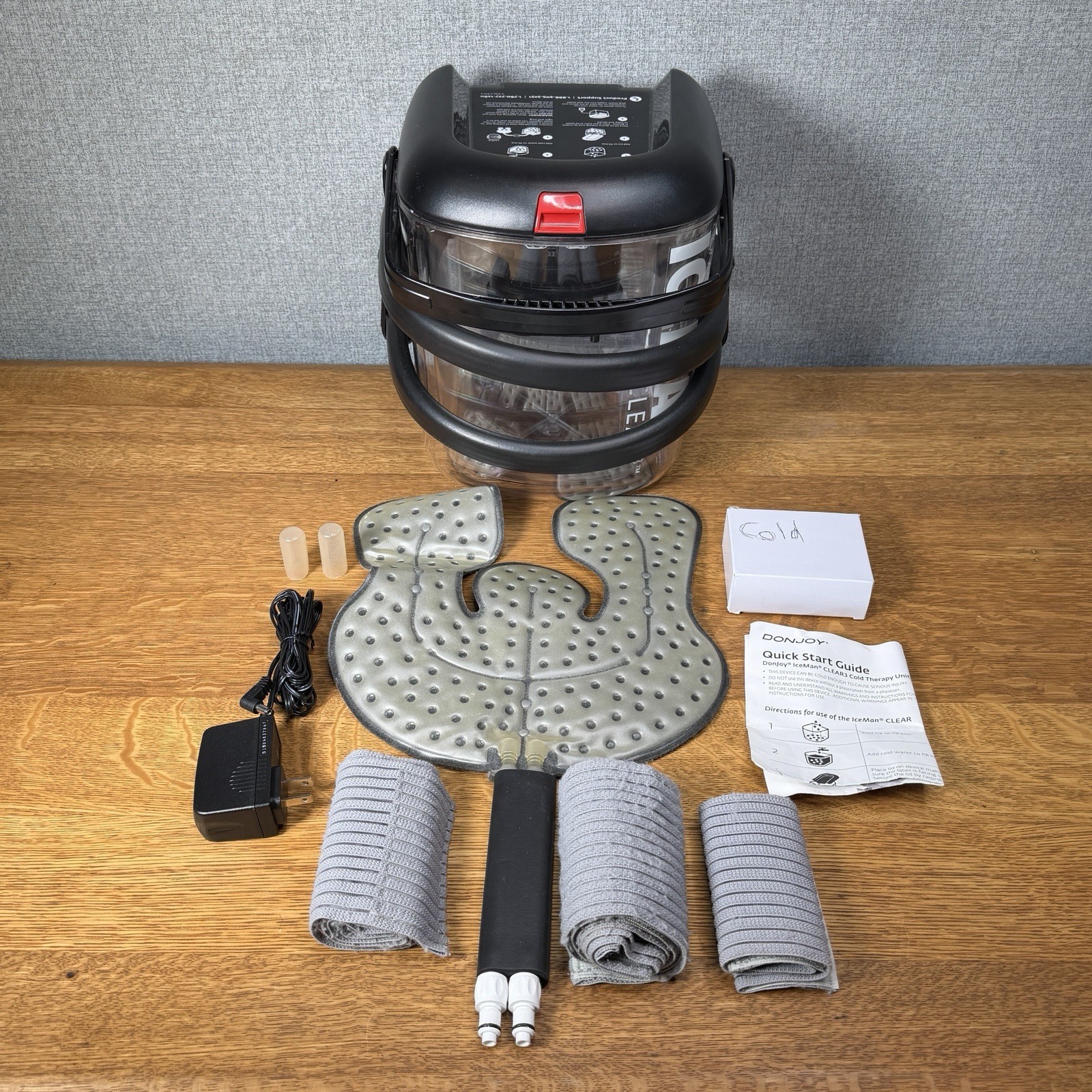 Excellent DonJoy Ice Clear 3 Cold Water Pump Main Unit w/ Power Supply And Pad