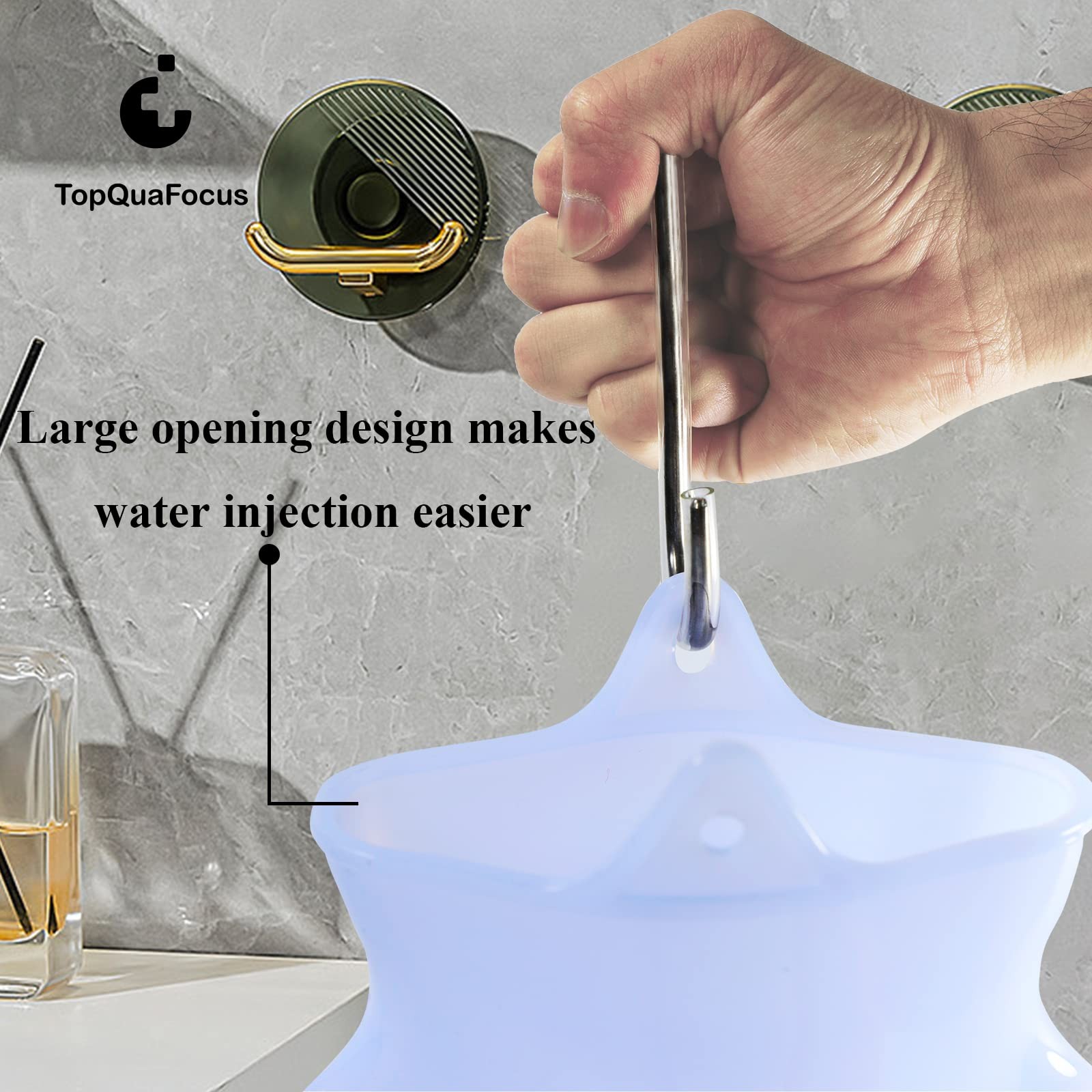 2Qt Silicone Enema Kit for Colon Cleaning, Reusable Home Coffee Enema Bag – 6…