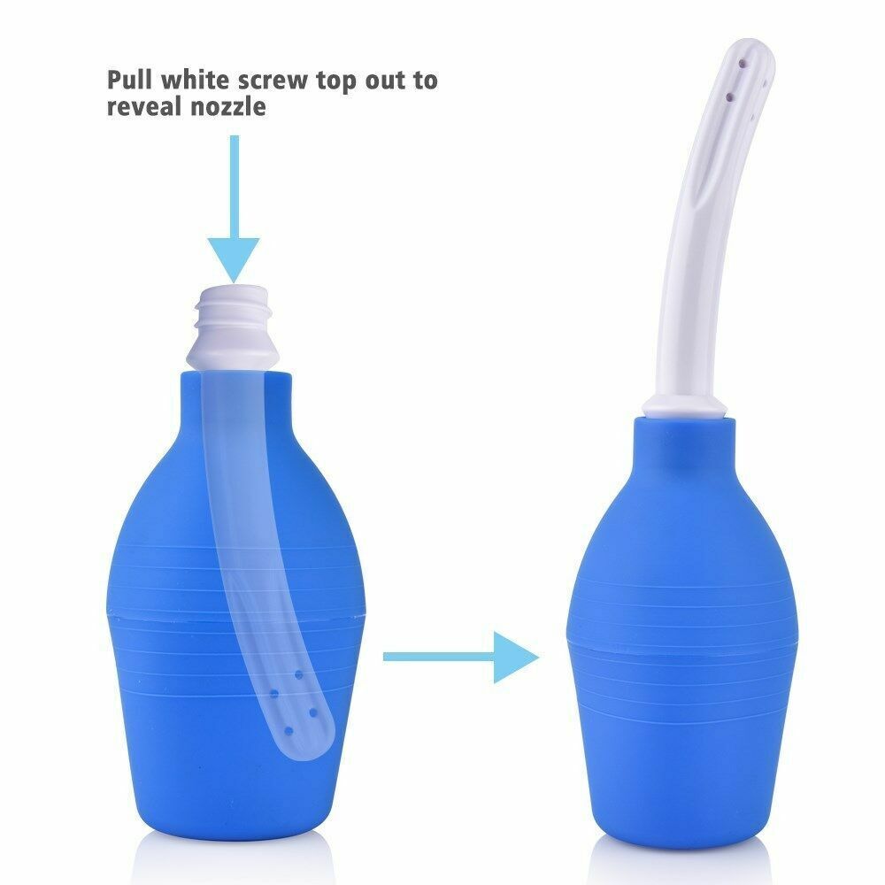 Male Anal Vaginal Bulb Douche Enema Rectal Colonic Irrigation Syringe Cleaner