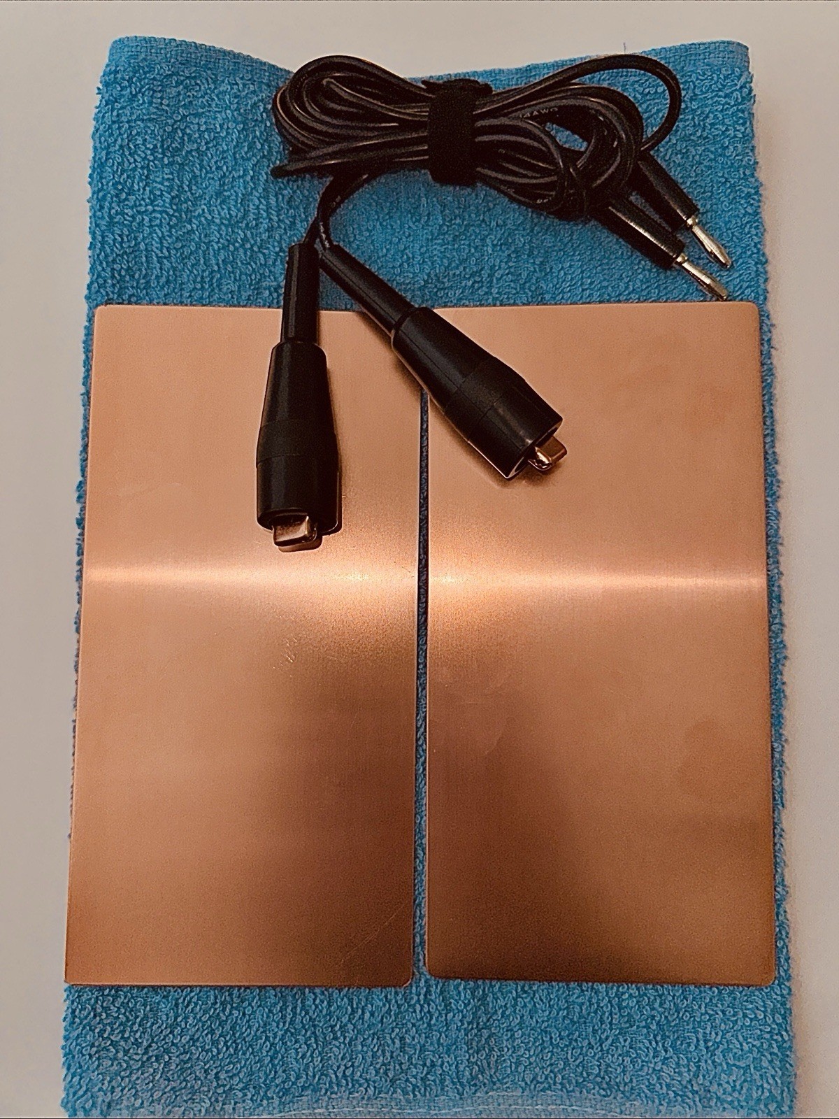 Copper Electrode Plates & Copper Alligator Clips For Rife Or GB4000 – Brand New