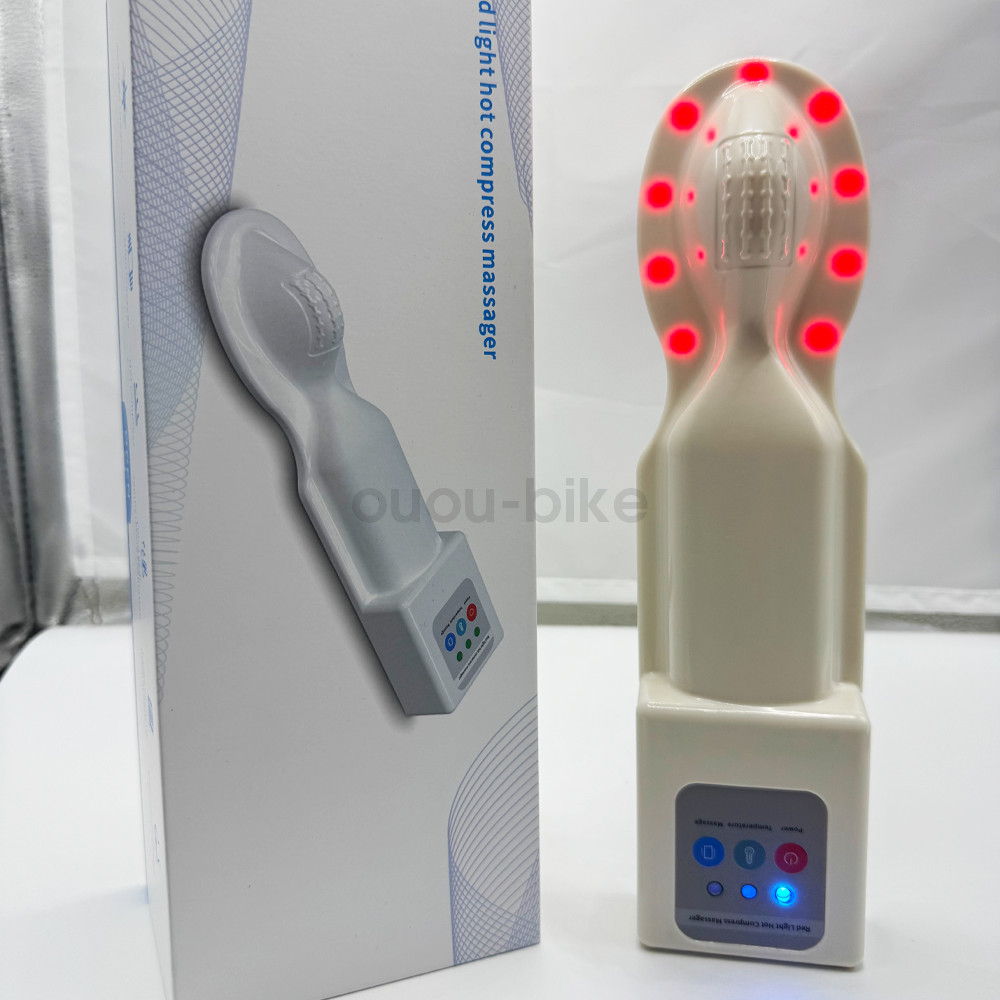 Hemorrhoid Relief Device Red Light Heat Therapy Adjustable Vibration Modes