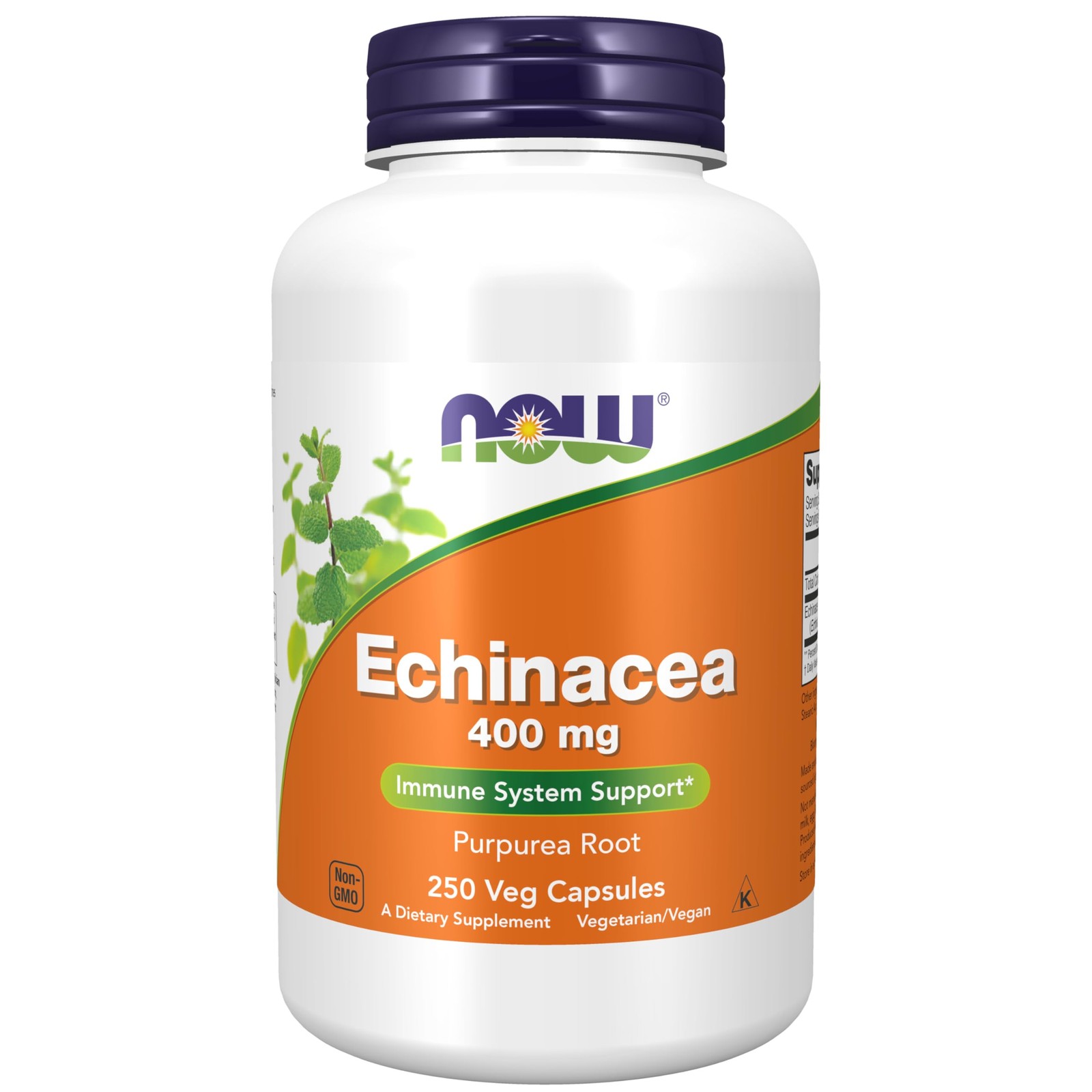 Echinacea Purpurea Root 400mg Immune Support 250 Veg Capsules NOW Foods System