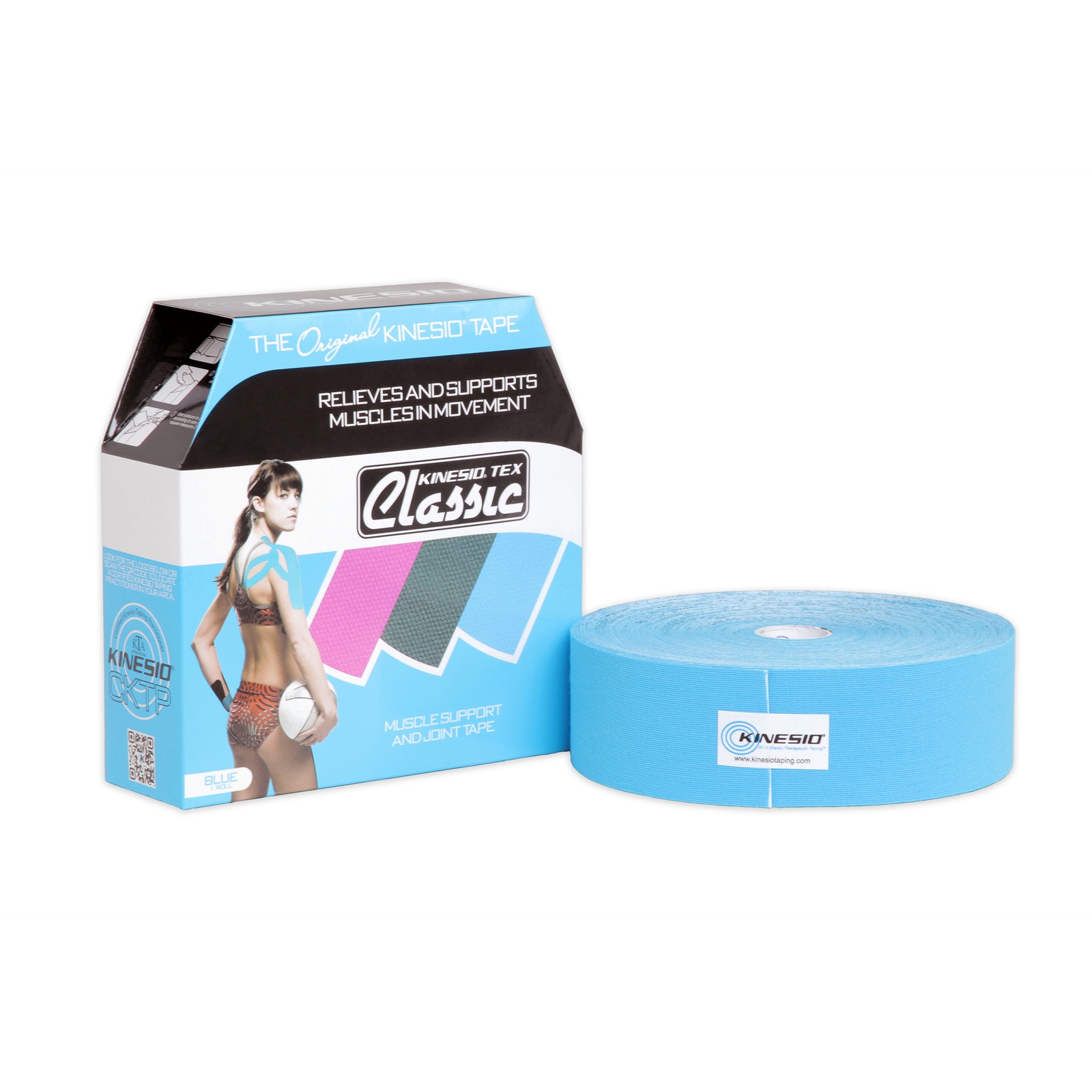 Kinesio Tex Classic Bulk Kinesiology Tape: 2 in. x 103.3 ft. (Blue)