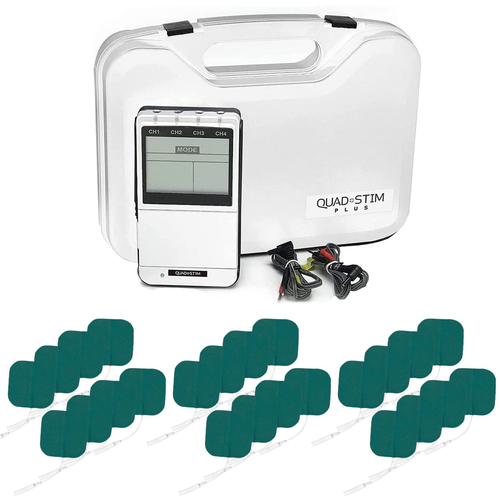 TENS EMS Muscle Stimulator 4 Channel Rechargeable – 24 Programs for Pain Relief