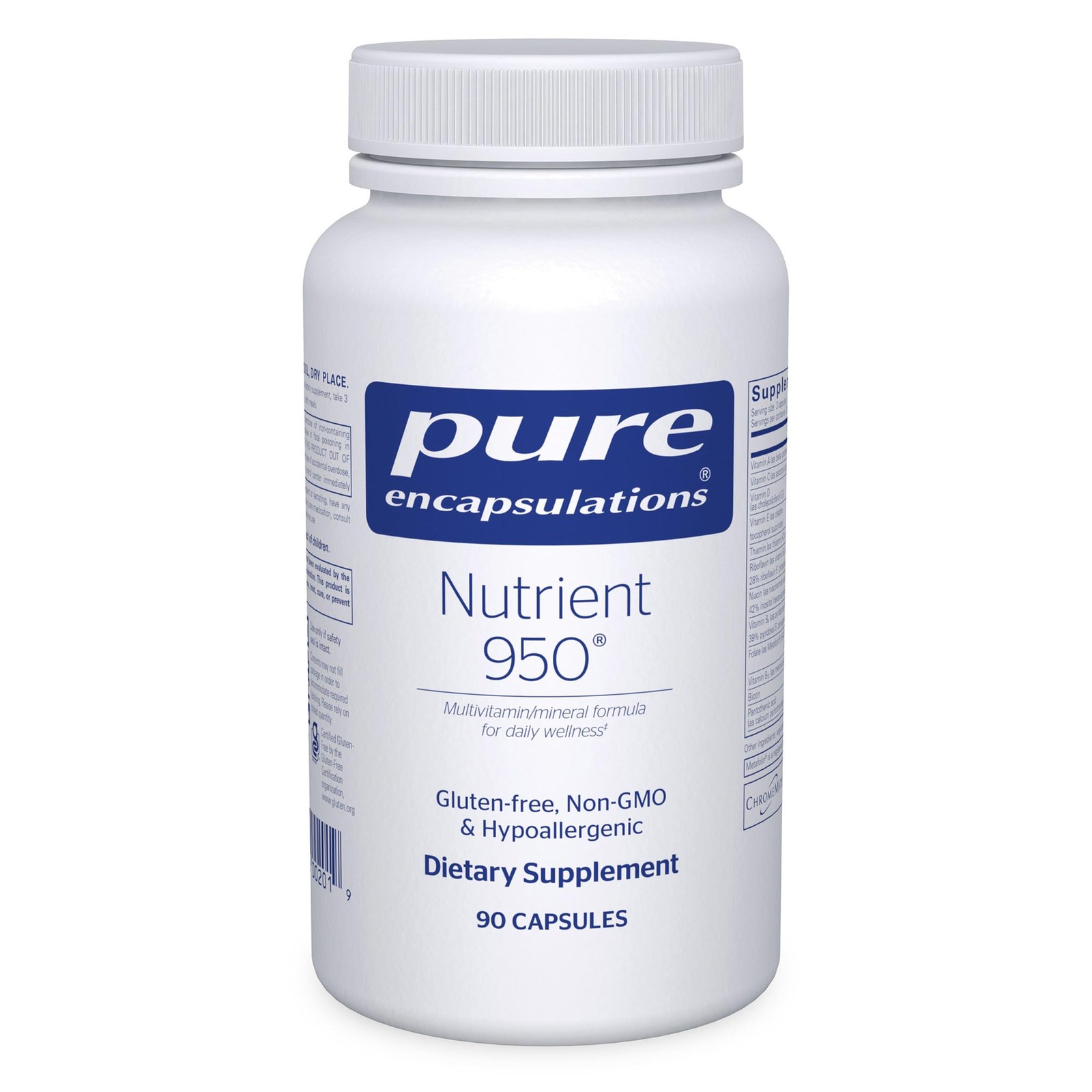 Multivitamin Mineral Supplement Nutrient 950 90 Capsules Pure Encapsulations