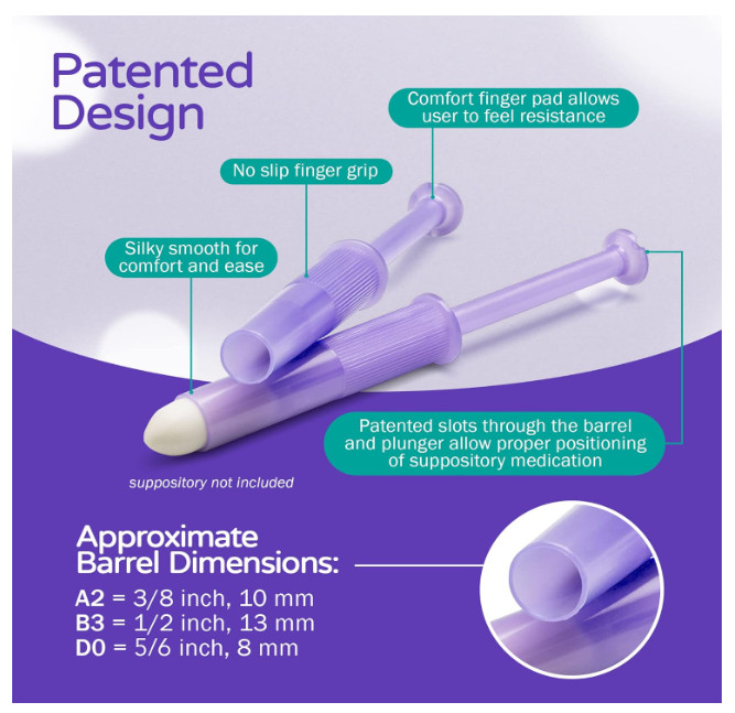 Easy-to-Use Suppository Applicator for Women and Men, 10 Count (Pack of 1)