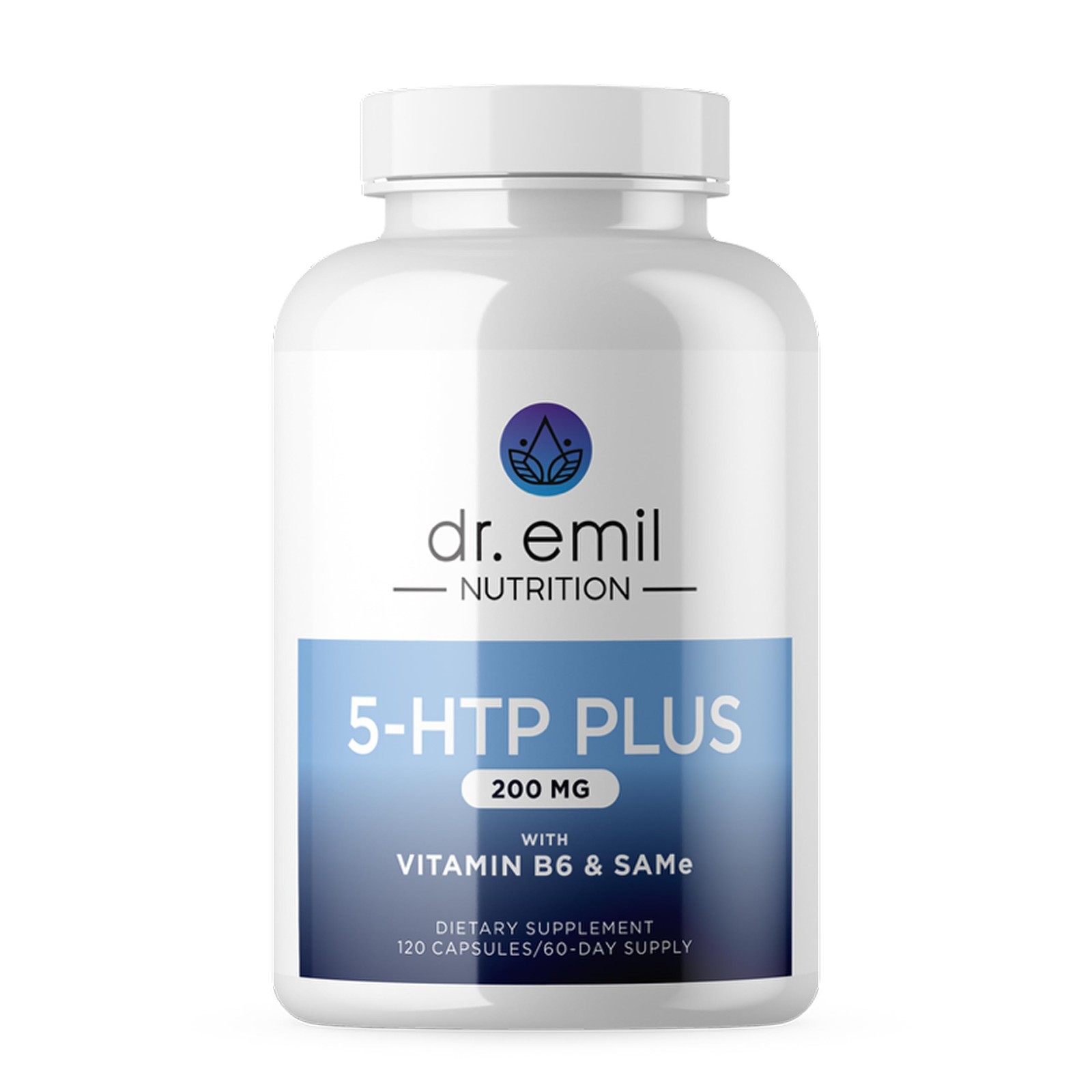 5-HTP 200 MG Supplement 120 Capsules Mood Stress Sleep Vitamin B6 Dr Emil