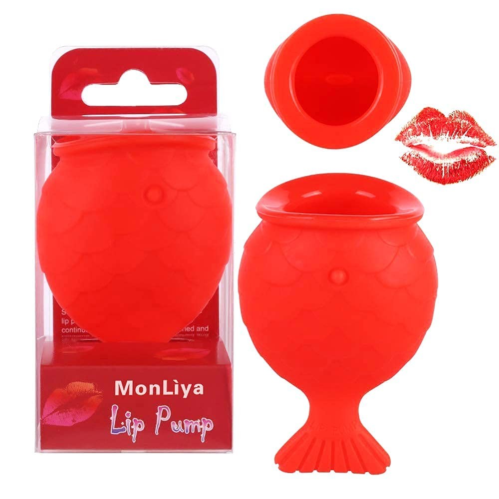 MonLiya Lips Enhancer Plumper Device Lips Silicone Fish Shape Lip Plumper Lip…