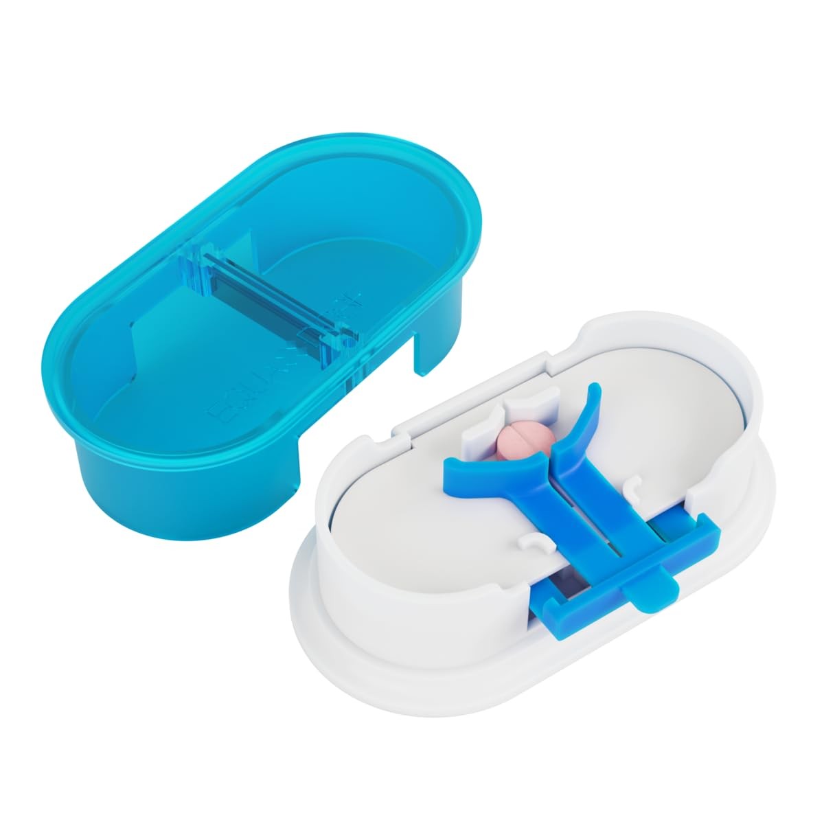 EQUADOSE Pill Cutter, Professional Medical 1 Count (Pack of 1), Blue