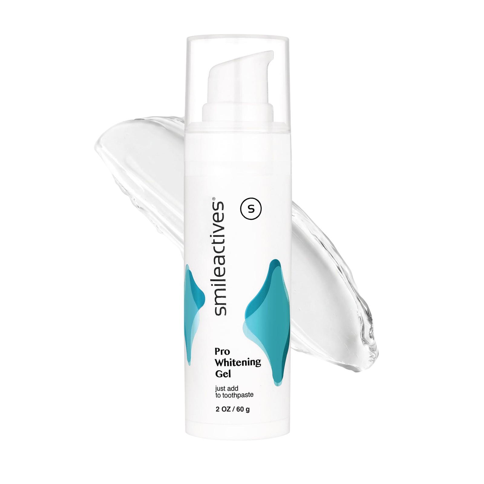 Teeth Whitening Gel Clinical Grade Hydrogen Peroxide 2 oz Smileactives Long