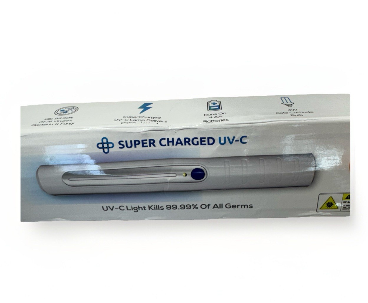 Handheld Super Charged UV-C Light Kills 99.99% Germs Bacteria & Viruses