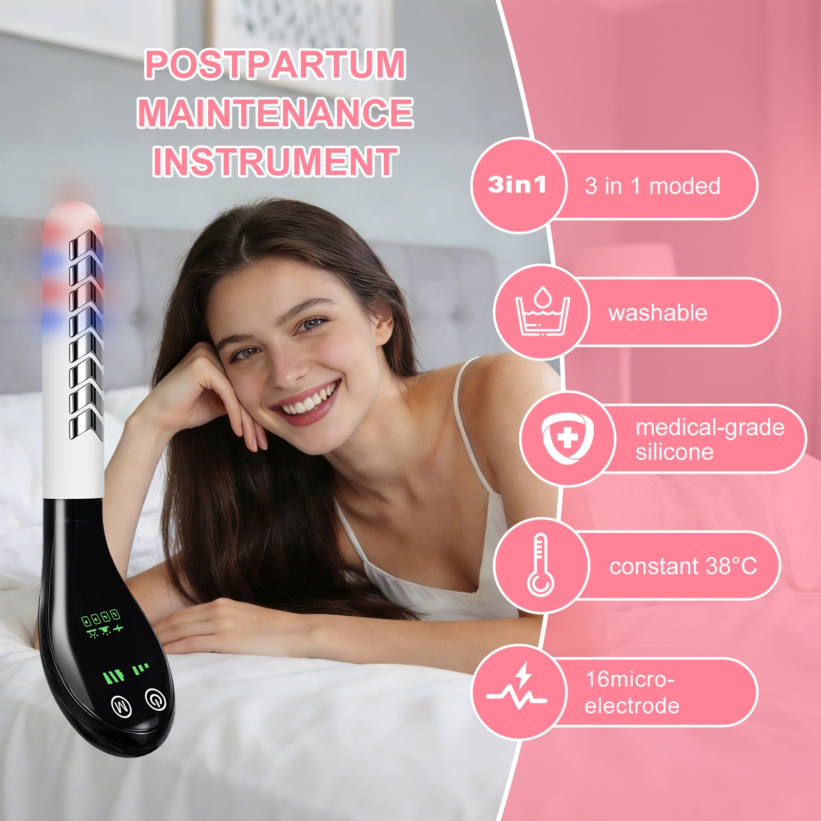 Pelvic Floor Kegel System Rechargeable Women Vaginal Tightening Home Care