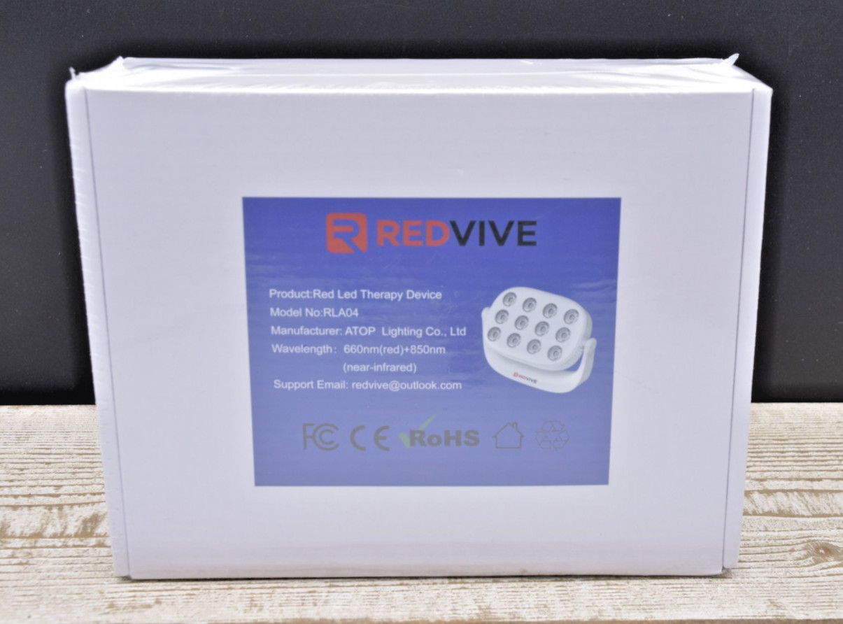 REDVIVE Red LED Light Therapy Device 660nm 850nm Handheld White RLA04 New