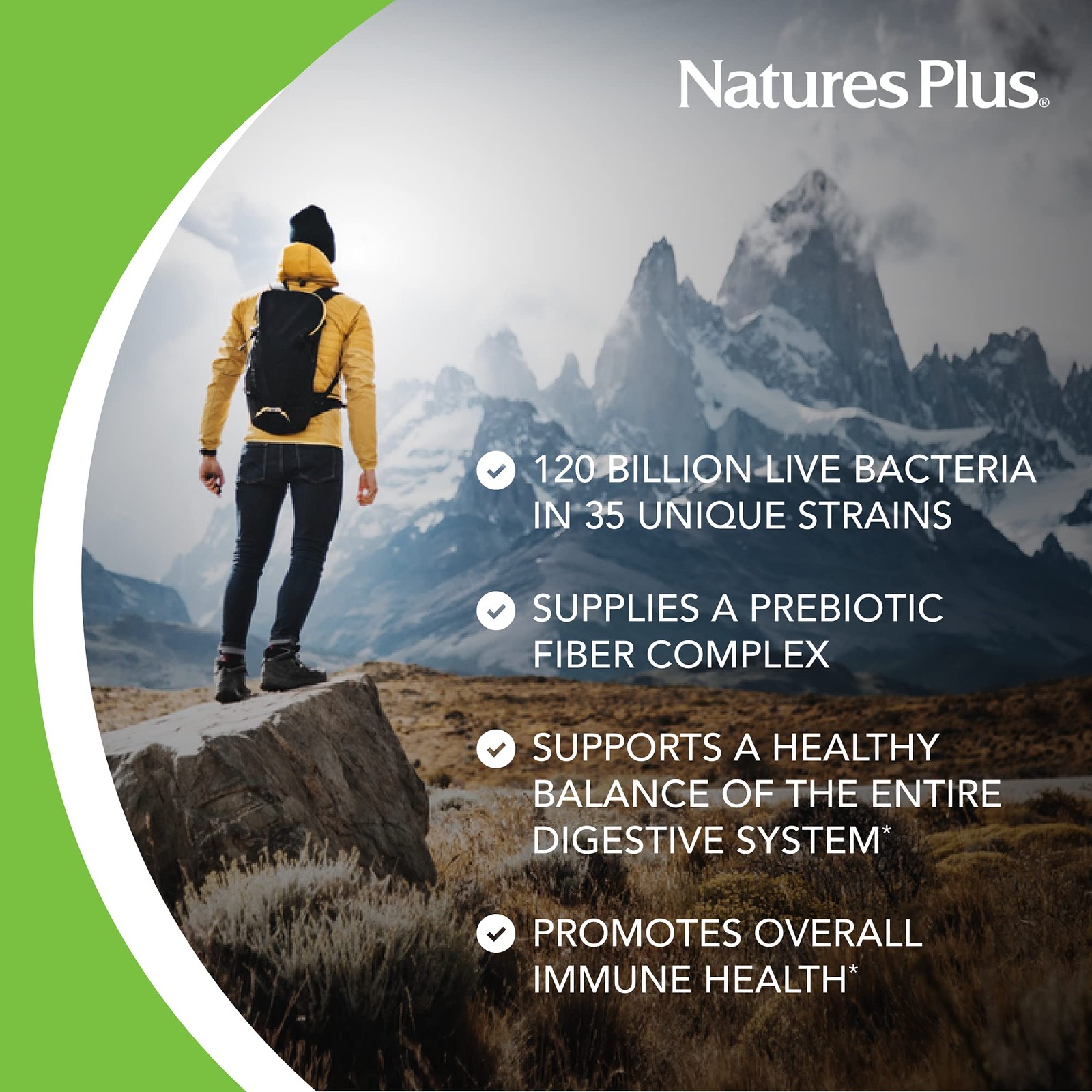 Probiotic Mega 30 Capsules Digestive Immune Health Gluten Free NaturesPlus