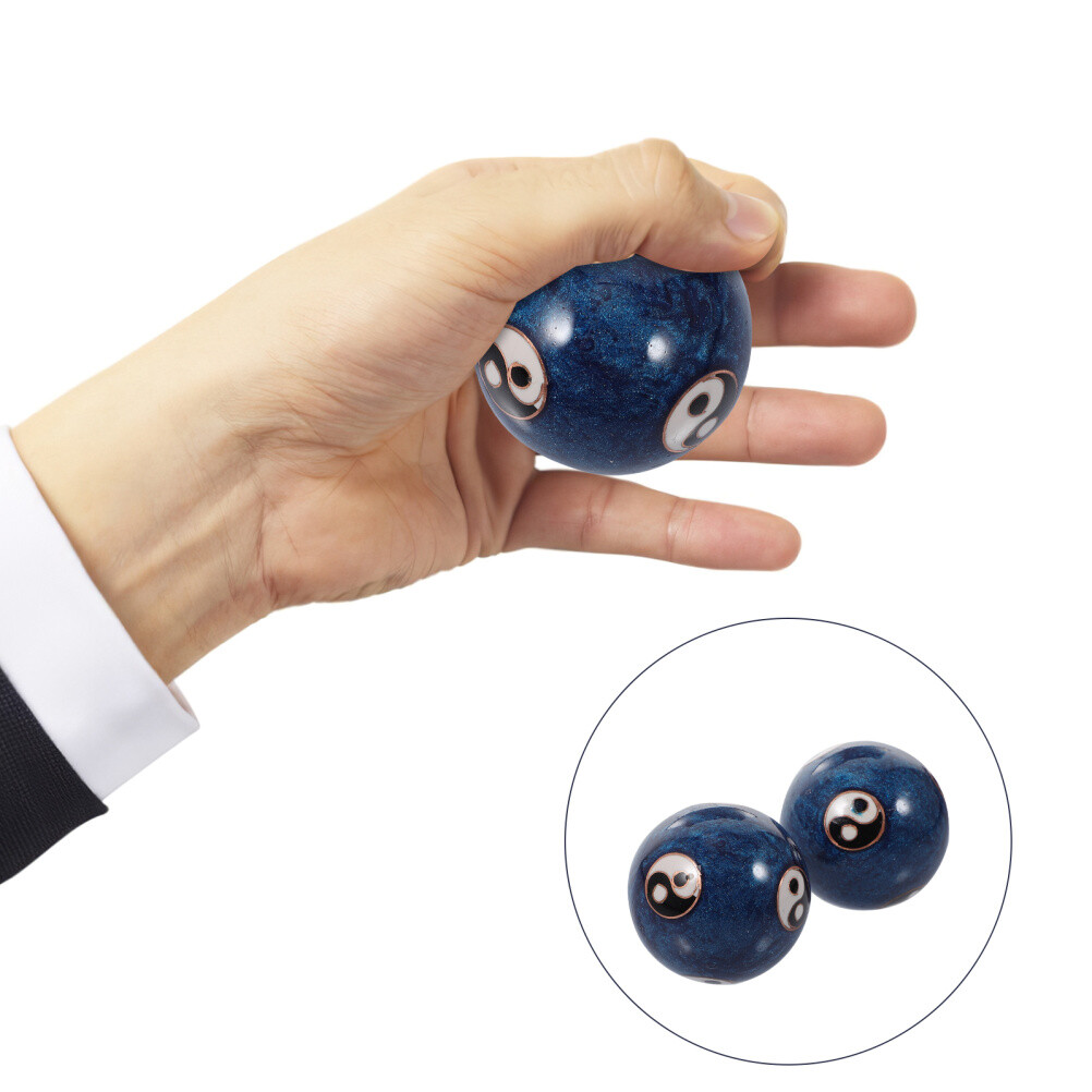 Set Small Baoding Balls with Chime Asian Hand Balls Chinese Massage Hand Balls