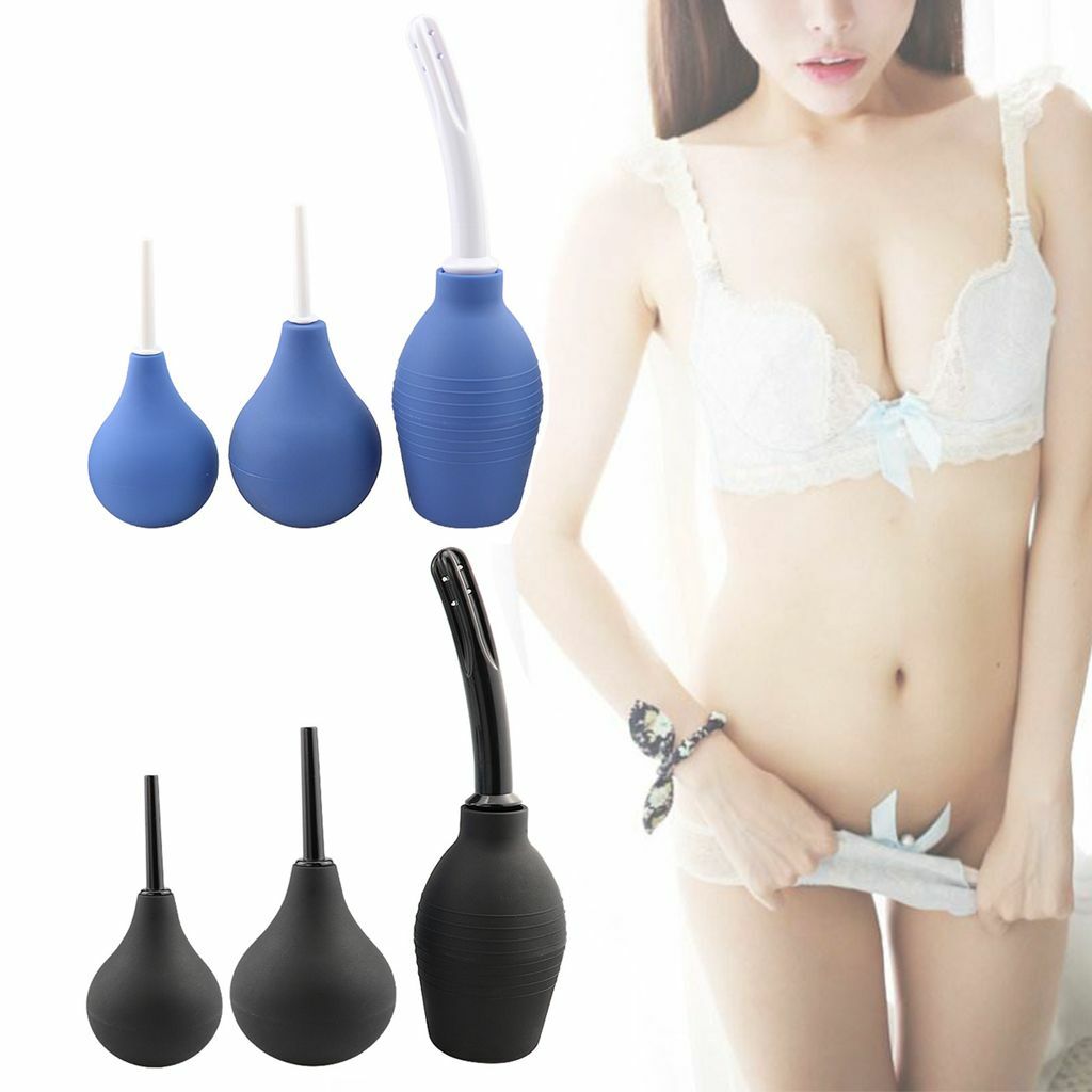 1/3pc Grade Anal / Vaginal Bulb Douche Enema Colonic Irrigation Home Cleaner Kit