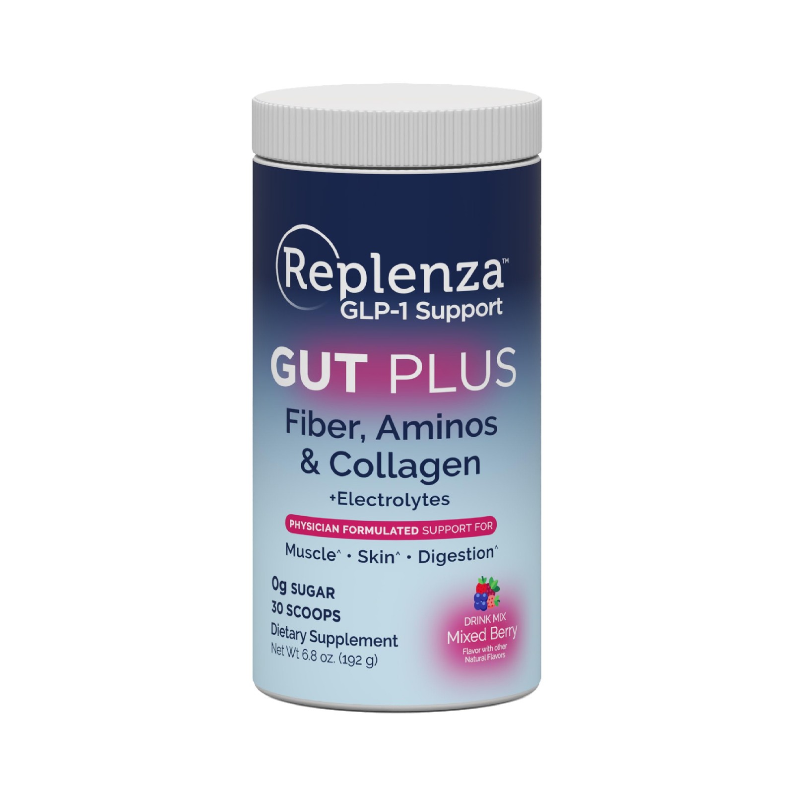 Nutritional Support Powder Amino Acids Collagen Peptides 30 Scoops Replenza