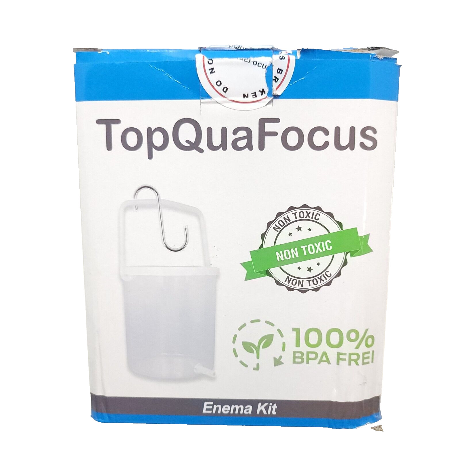 TopQuaFocus Plastic Enema Kit 2QT exp 05/31/2029 New Opened Box