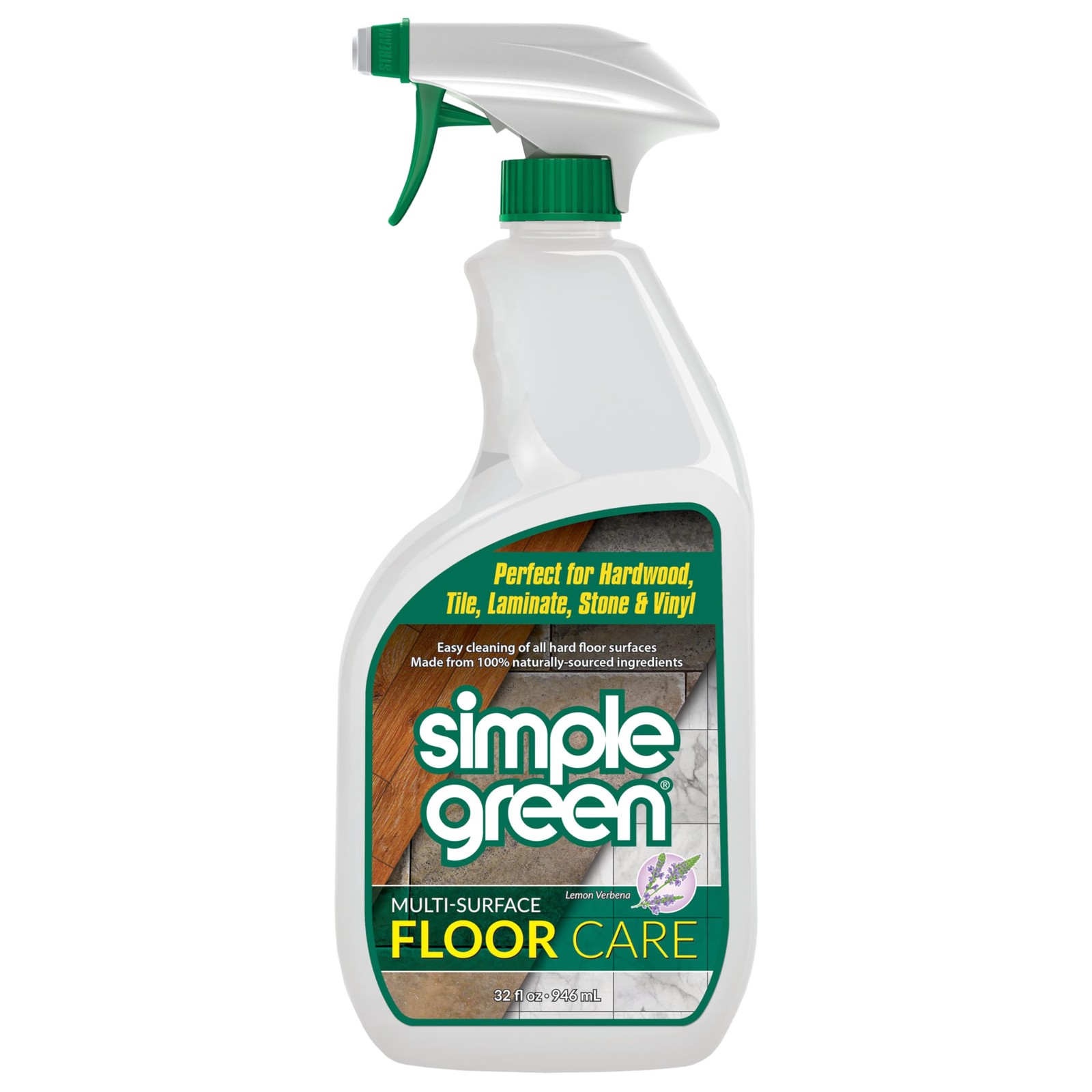Cleaner Multi Surface 32oz pH Neutral Hardwood Vinyl Tile Simple Green Floor
