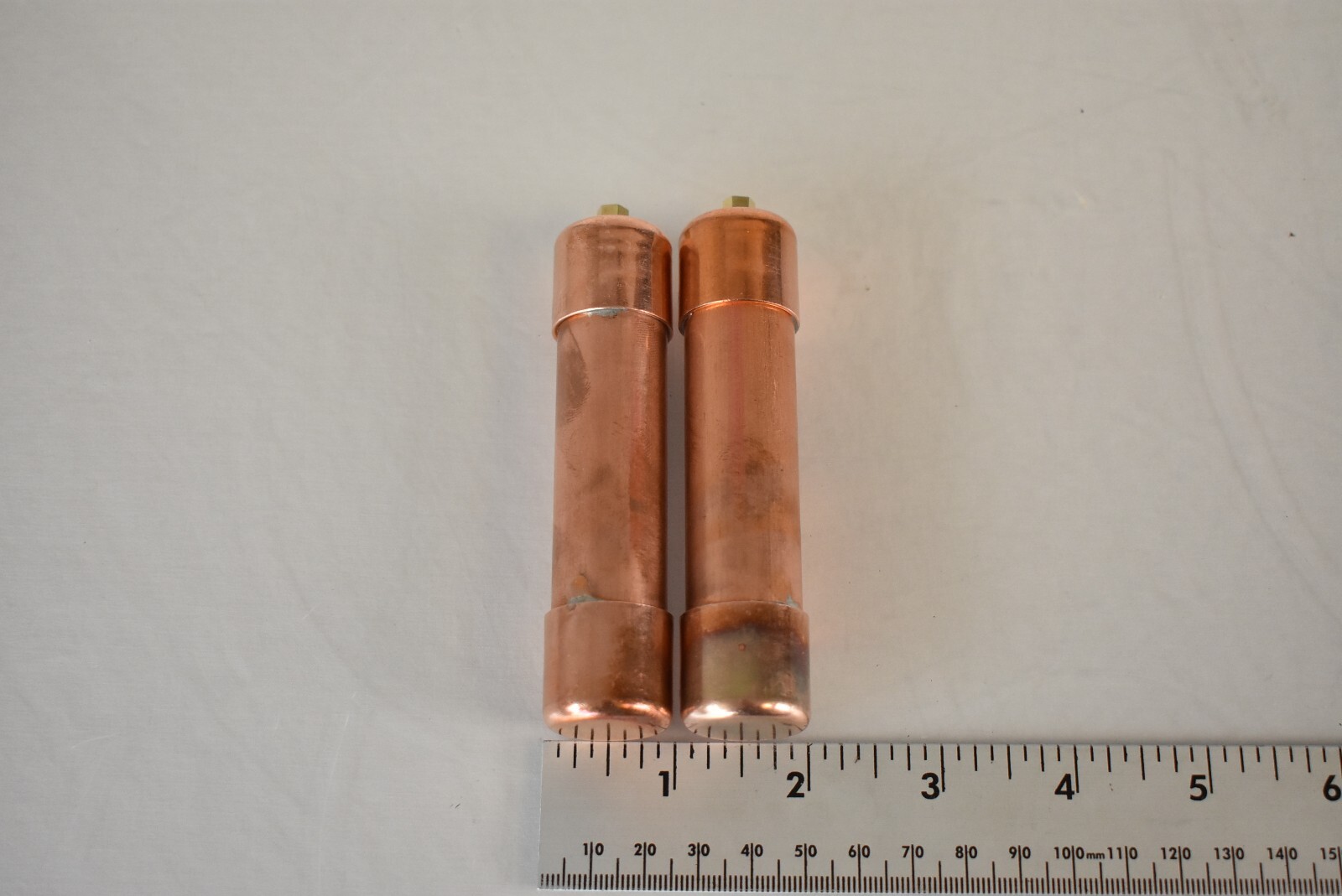 Pair Copper Rife Machine Frequency Hand Cylinders for GB4000 and Others