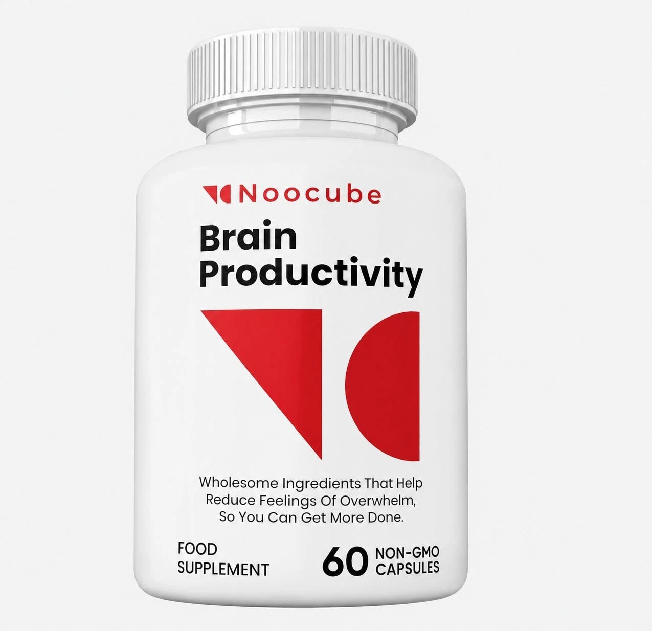 Noocube Brain Productivity Supplement Alpha GPC Bacopa B Vitamins 60 Caps
