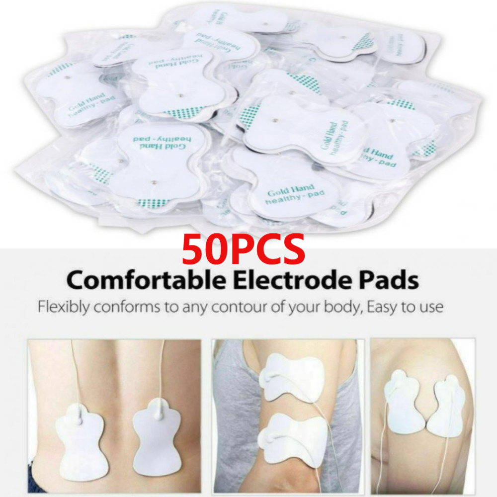 Replacement Electrode Pads For Pulse Massager & TENS Unit – 50PCS Included New