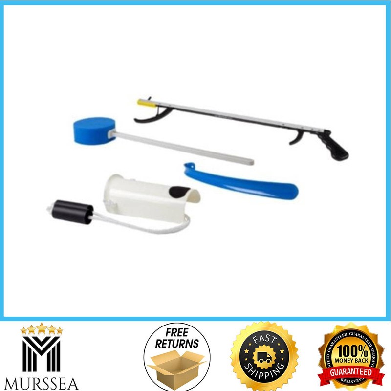 FabLife Hip Kit Hip Replacement Recovery Aid Grabber Reacher Sock Aid Shoehorn