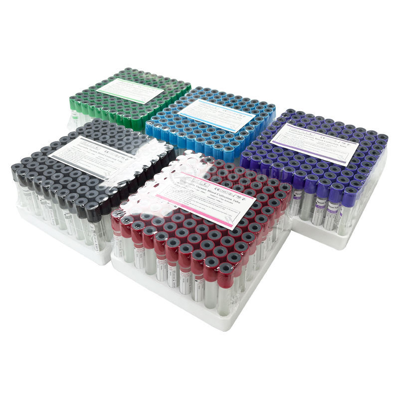 Disposable 100 Pcs Wrap Packaging Tubes 4 Sizes Blood Collection Test Tube