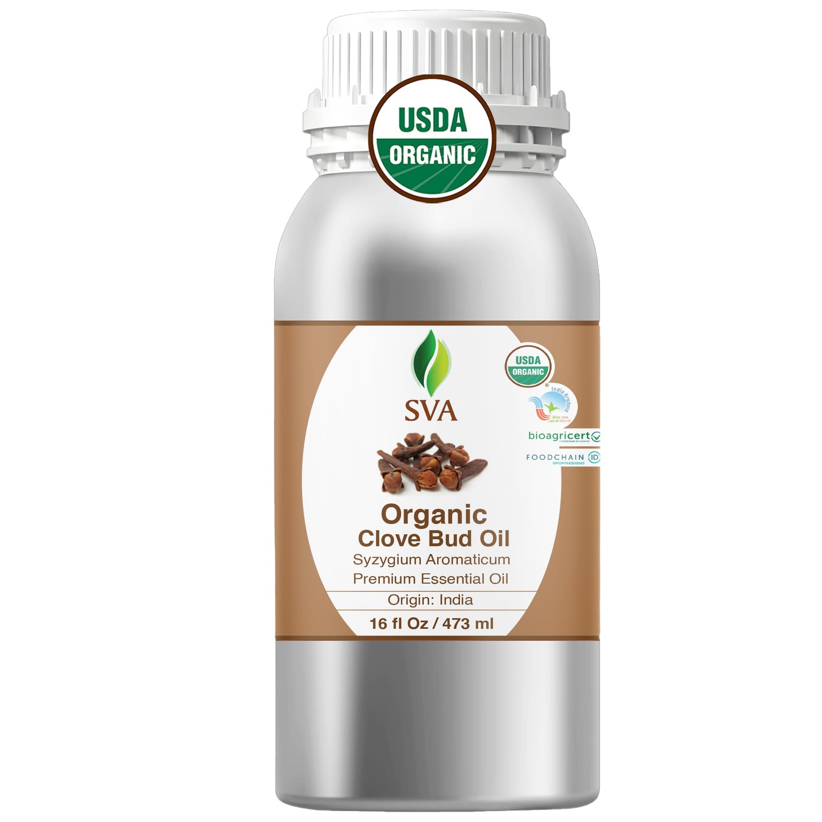 Clove Essential Oil Organic 16 Fl Oz 100% Natural Aromatherapy SVA Diffuser Hair