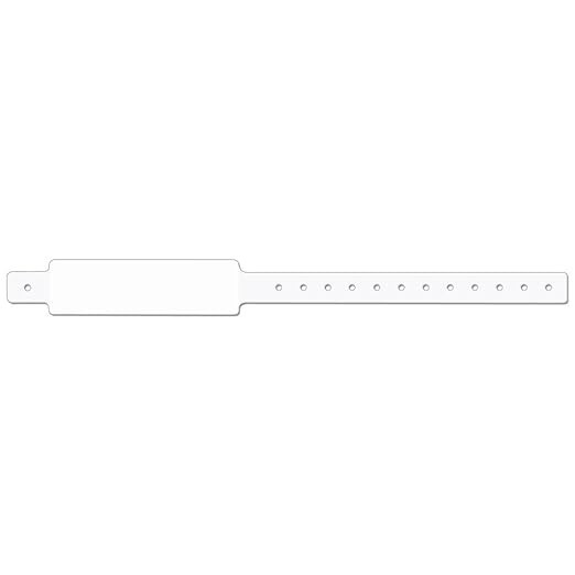 Hospital Health Wristbands Adult Direct Clasp Concert Event Thermal White 400+
