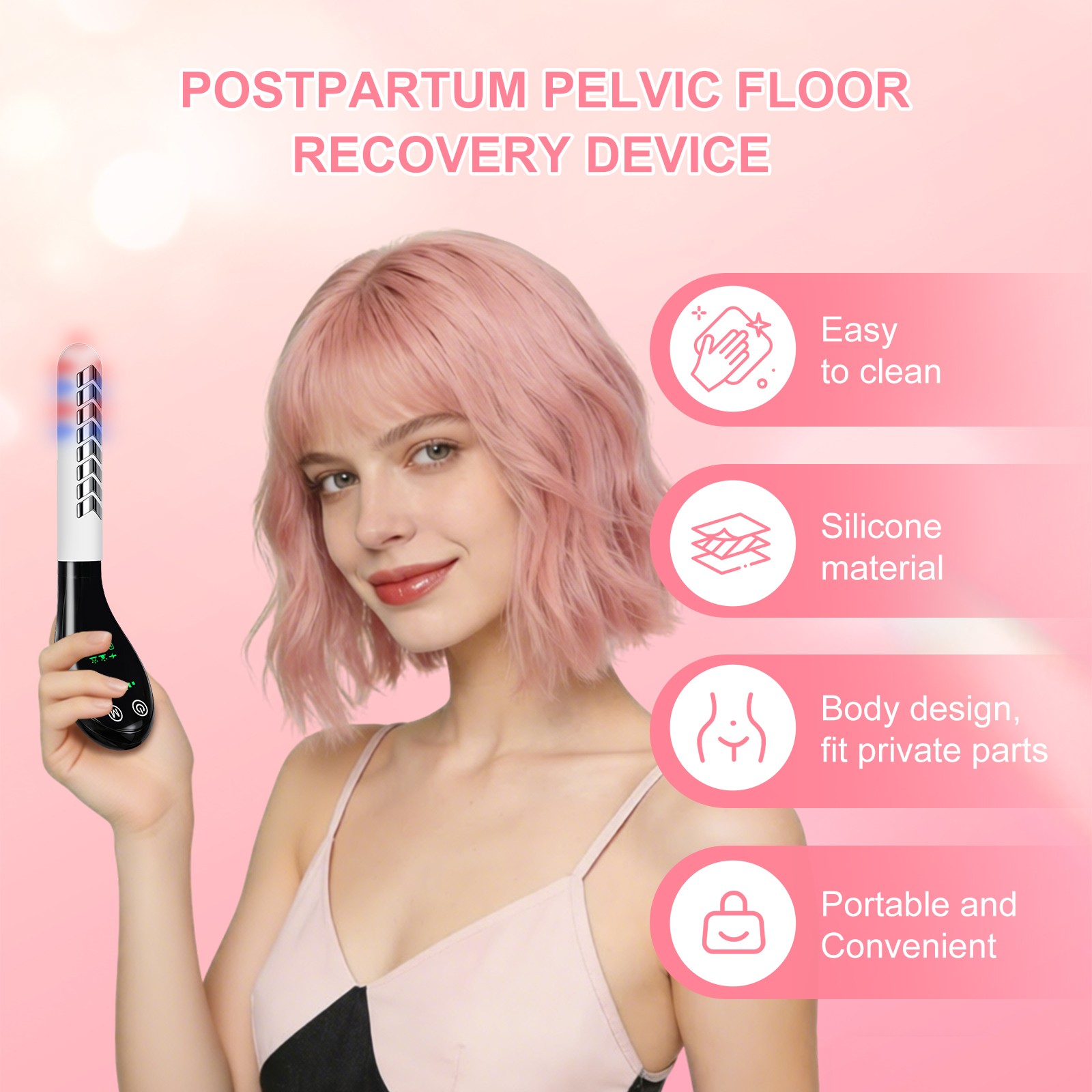 Pelvic Floor Kegel System Rechargeable Women Vaginal Tightening Home Care