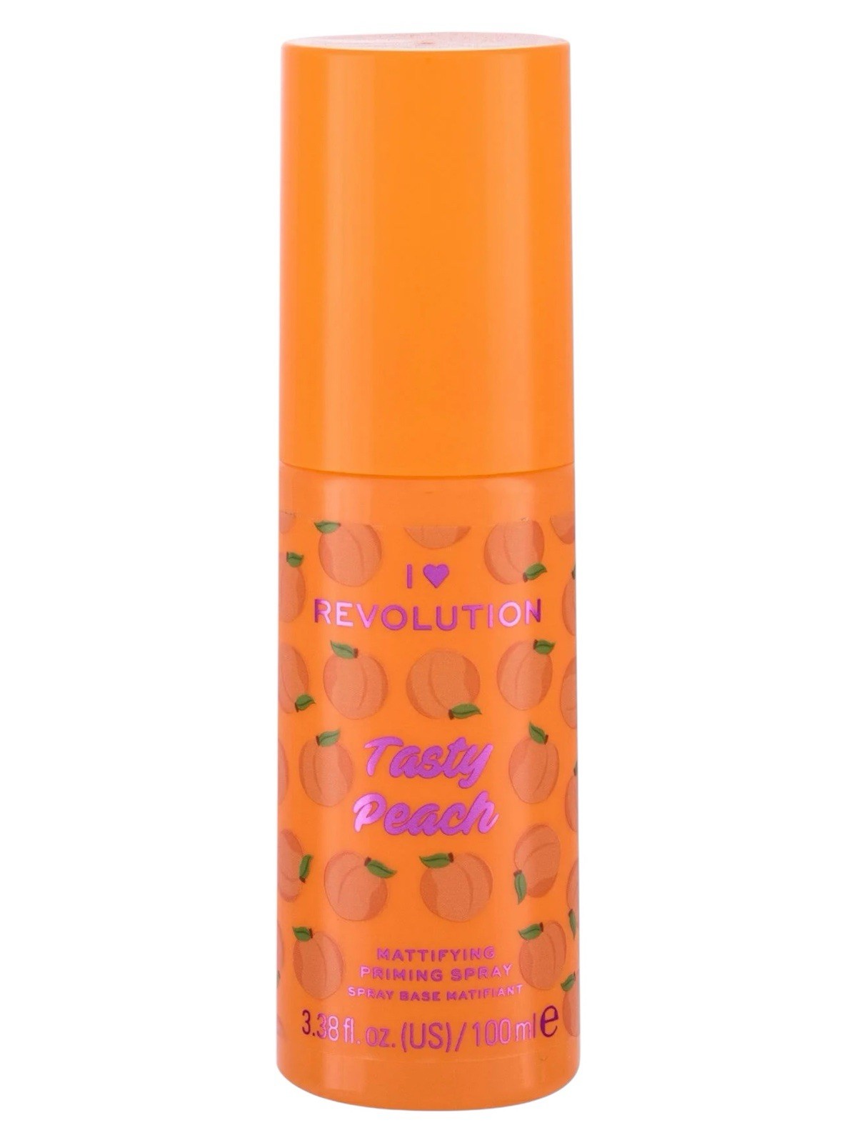 Revolution Tasty Peach Mattifying Priming Spray 3.38 fl oz (100 ml) – NEW