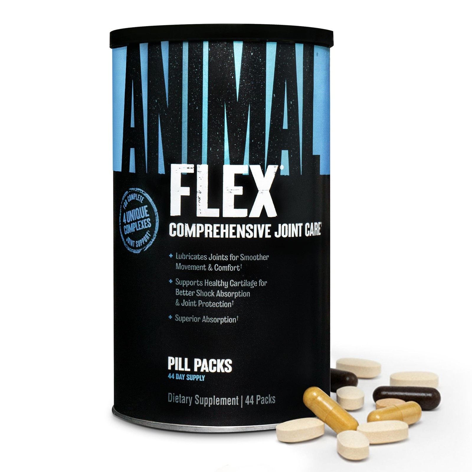 Joint Supplement Glucosamine Chondroitin Turmeric MSM 44 Pack Animal Flex Women