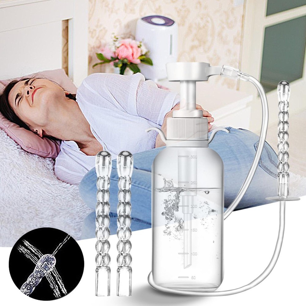 300 ml Reusable Vaginal Cleansing System Female Vaginal Rinse, Manual Cleanser