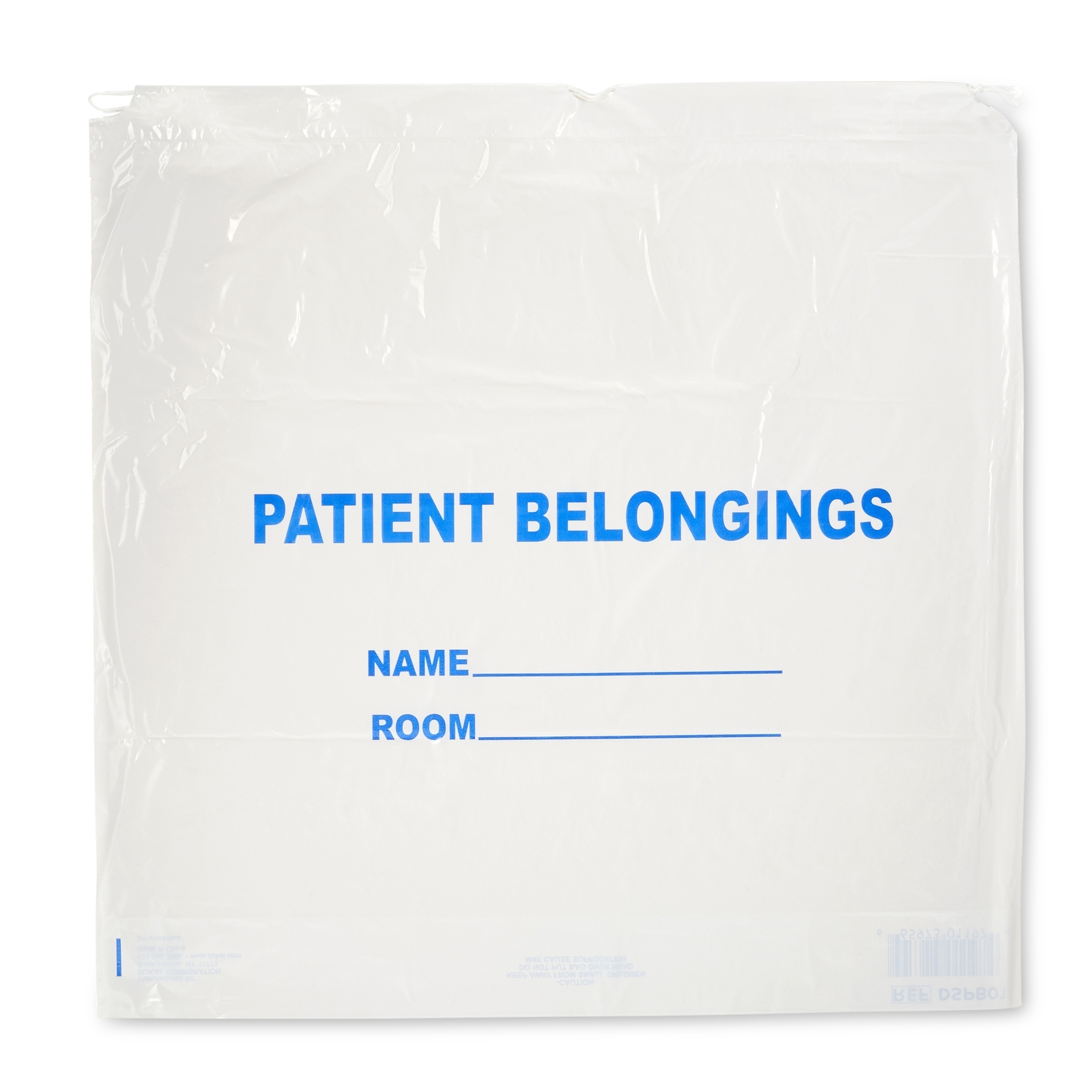 DawnMist Drawstring Closure Patient Belongings Bag 20 x 20″ Polyethylene 250 Ct