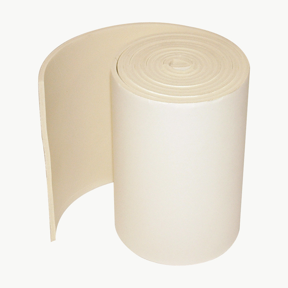 Jaybird & Mais 30/31 Adhesive-Backed SBR Foam: 1/8 in. thick x 5 in x 6 ft. Whit
