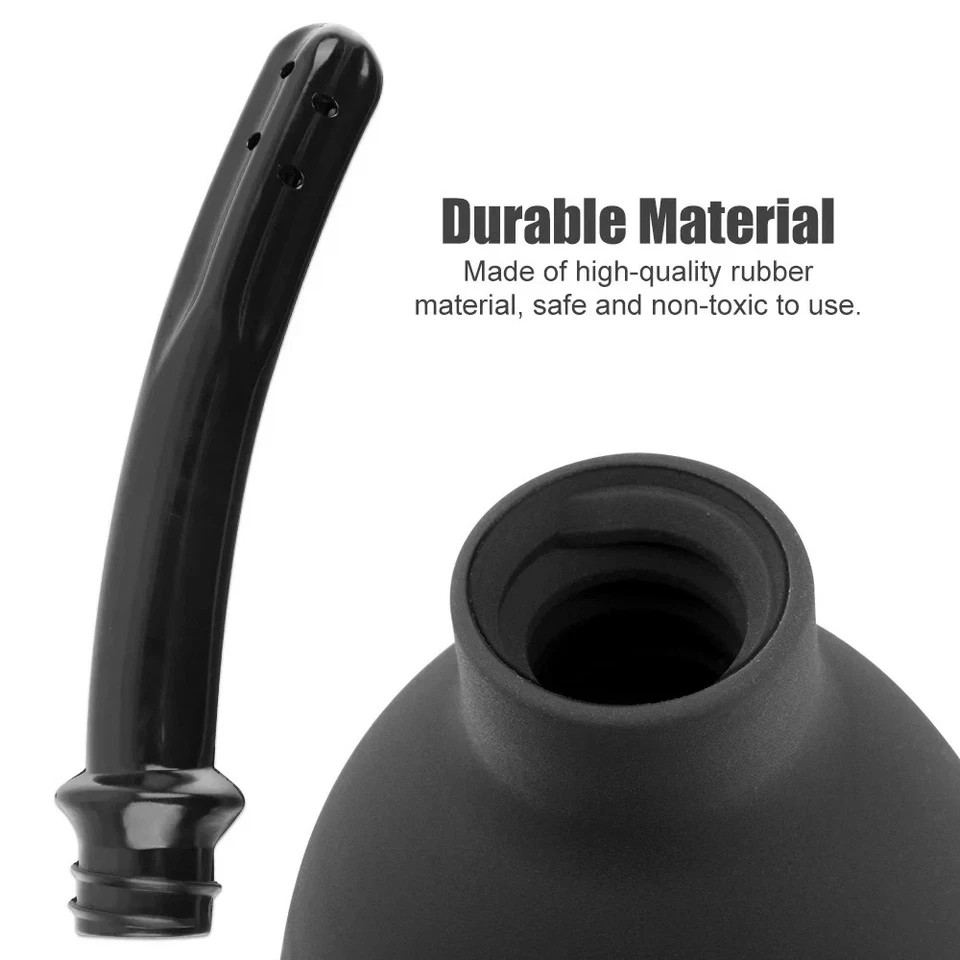 310ml Anal & Vaginal Douche Kit | Soft Rubber Enema Bag with Nozzle