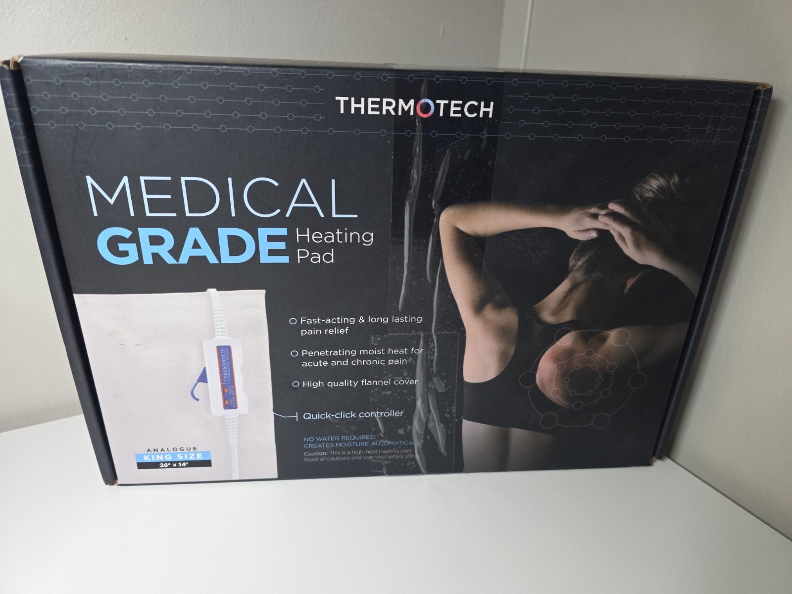 Thermotech Medical Grade Heating Pad 26″ x 14″ Electric S766 King Size Analogue