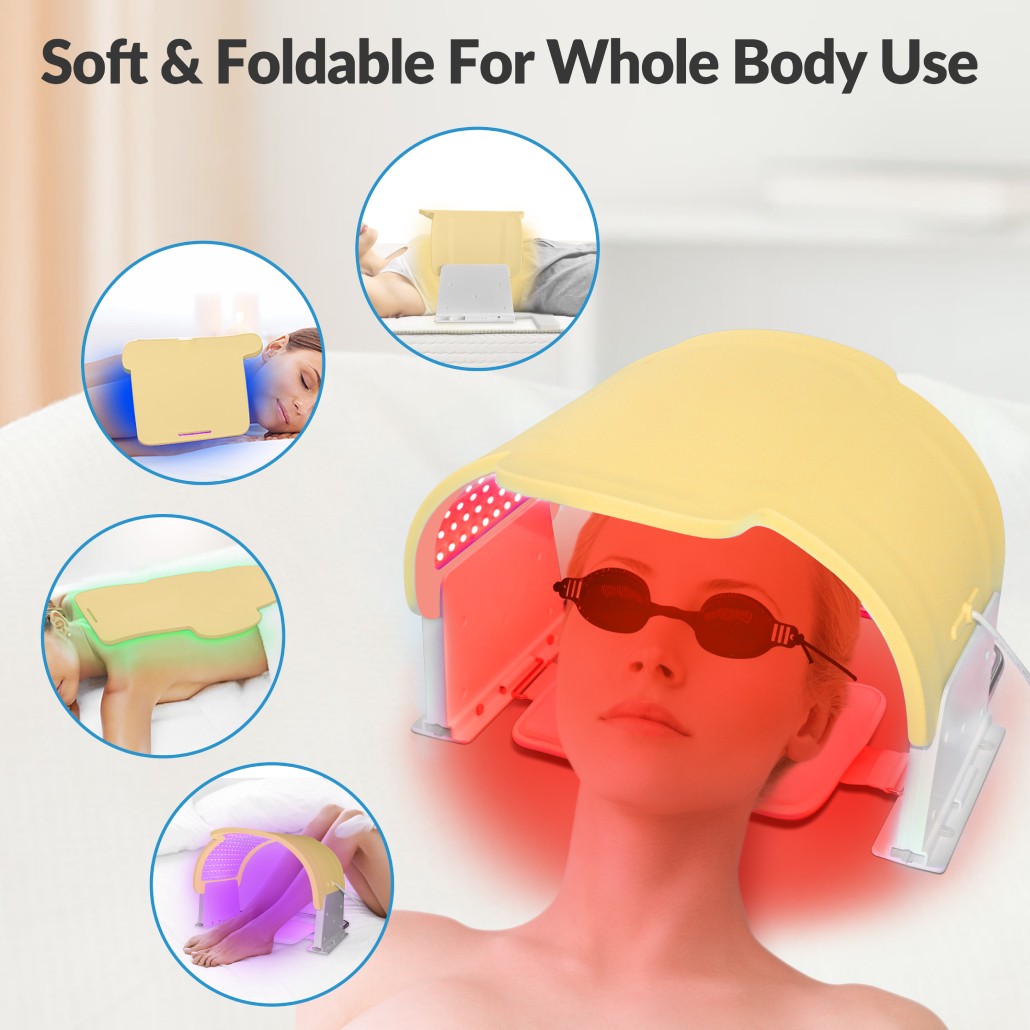7 Colors LED Face Mask PDT Skin Rejuvenation Light Therapy Device Whole Body Use