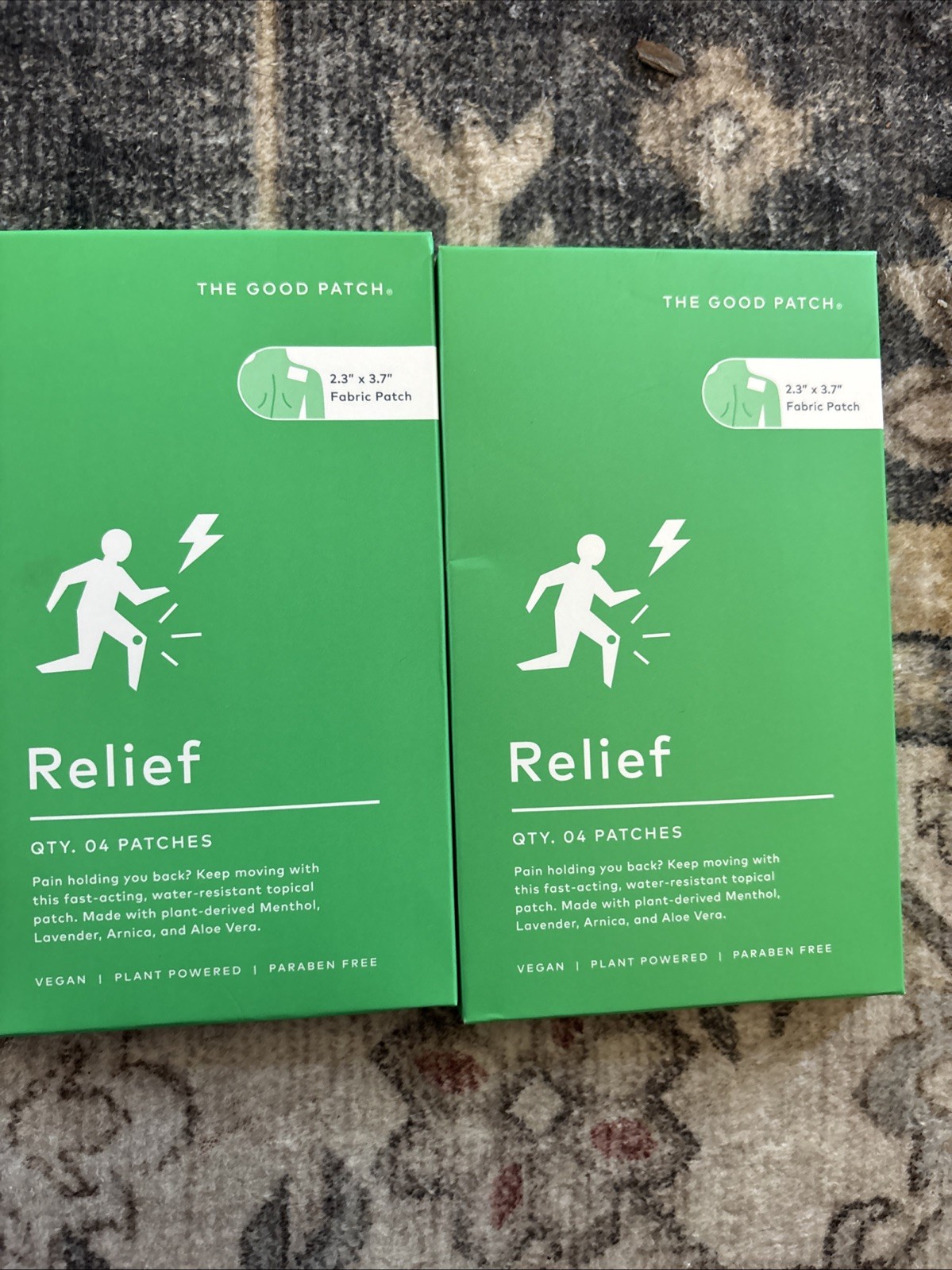(2) The Good Patch – Pain Relief Patches 4 Pack Vegan, Plant Powered, No Paraben