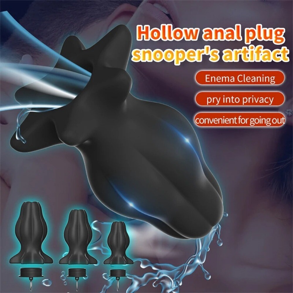 Shower Enema System Vaginal Anal Cleaner Tube Wash Silicone Colon Douche Nozzle