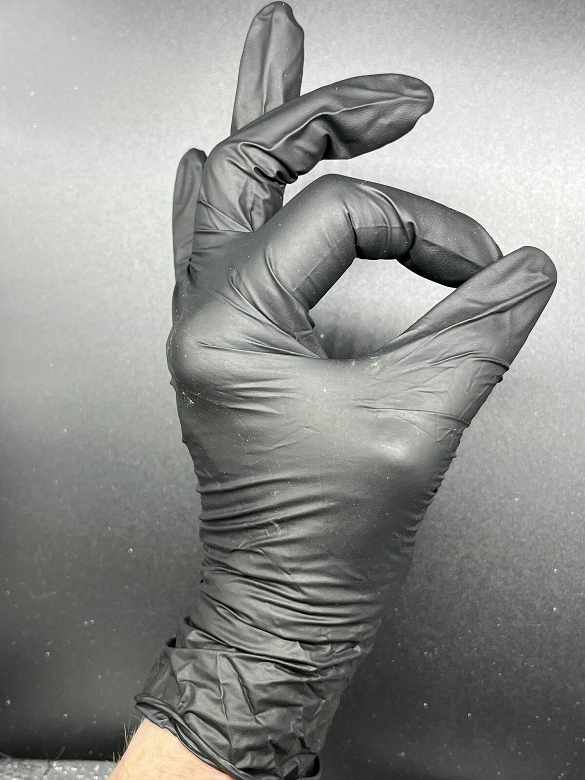 black nitrile gloves