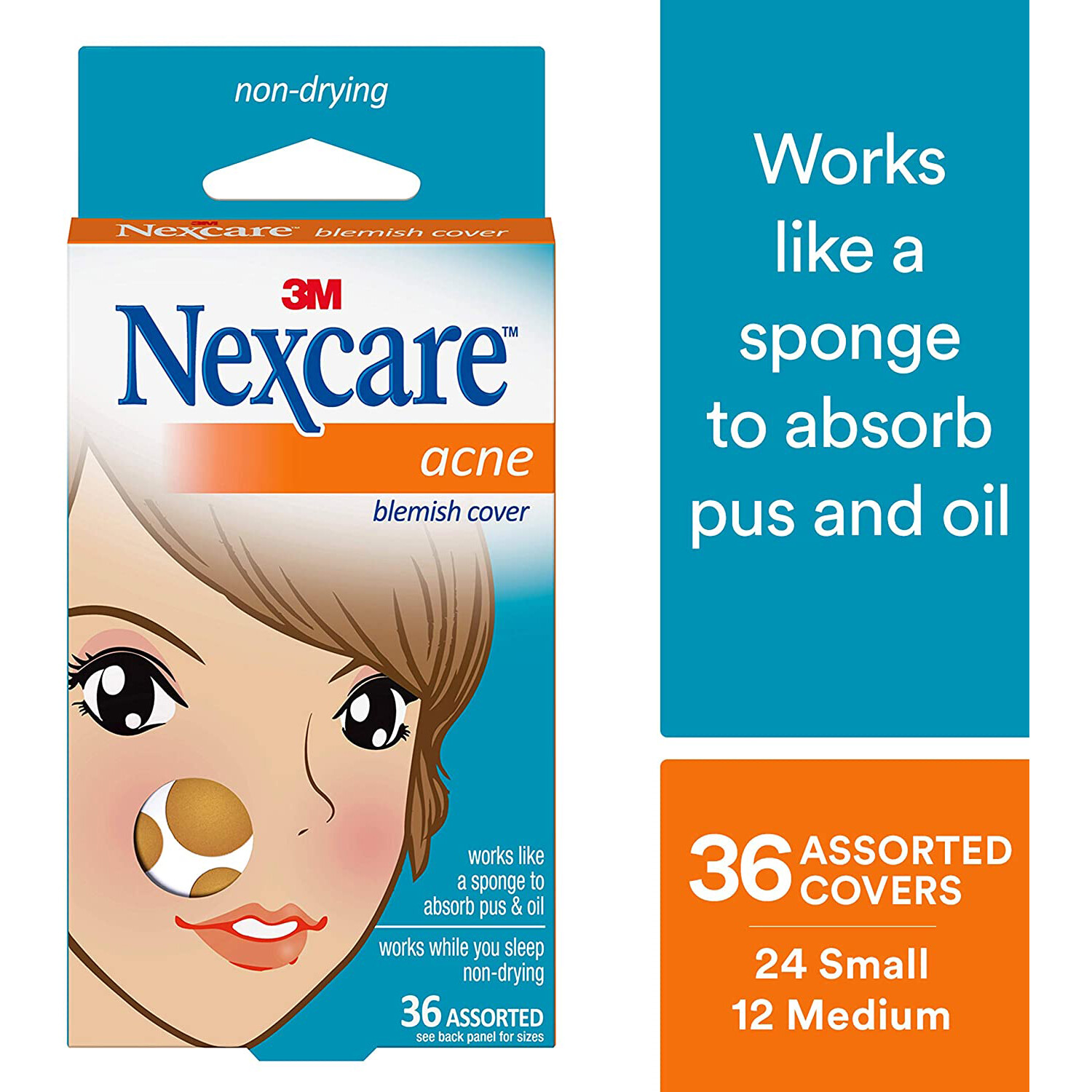 3M AC Nexcare Acne Cover: assorted / 36-count (Clear)
