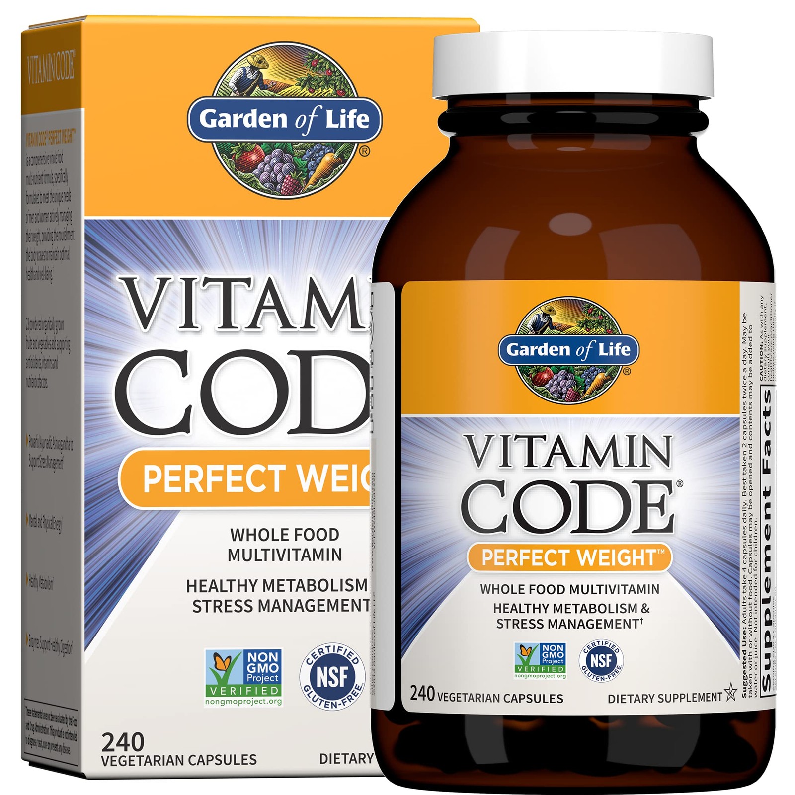 Multivitamin 240 Count Code Perfect Weight Loss Metabolism Ashwagandha Garden