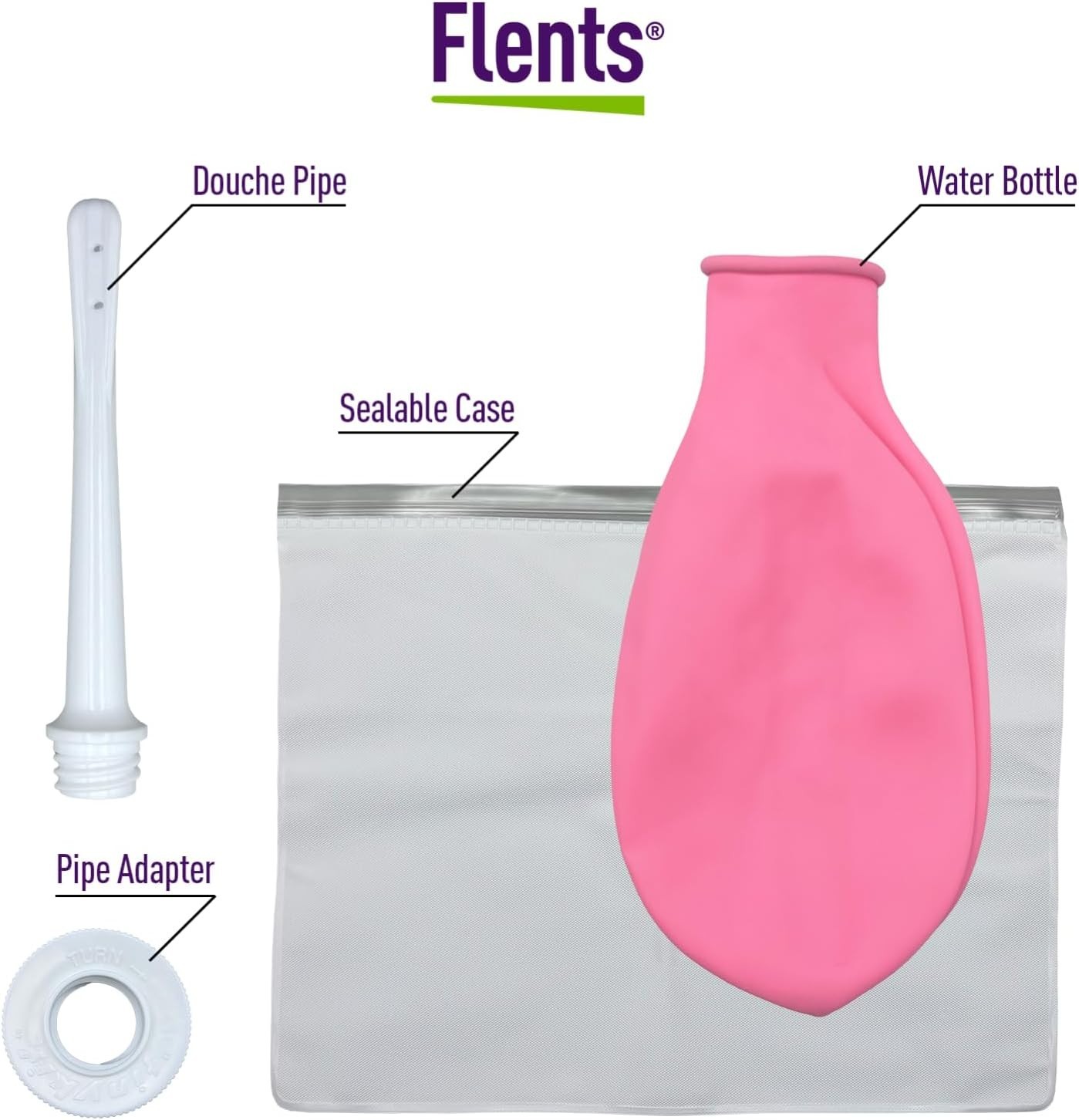Lightweight Reusable Douche Kit with Leakproof Design – 16 oz Cleansing Bottle