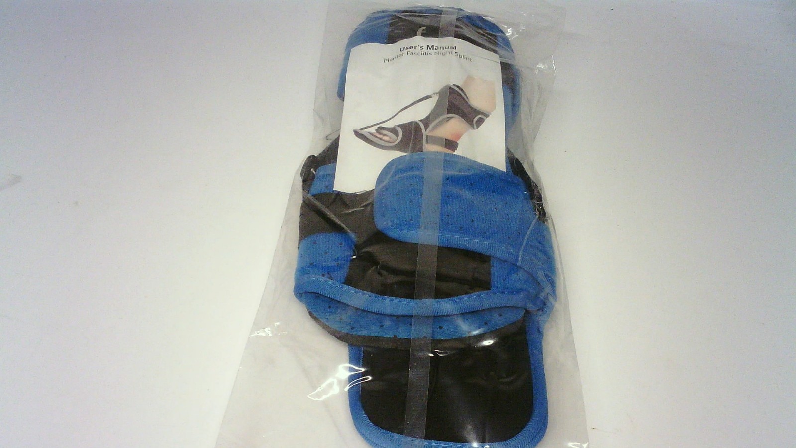NEW ~ Plantar Fasciitis Night Splint Foot Brace w/Support ~ Blue