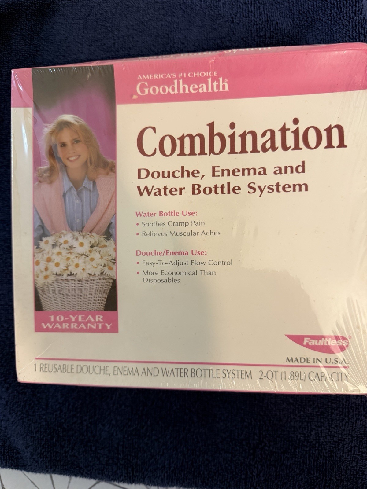 NOS, Goodhealth Faultless Combination Douche, Enema,Water Bottle System 2 Quart