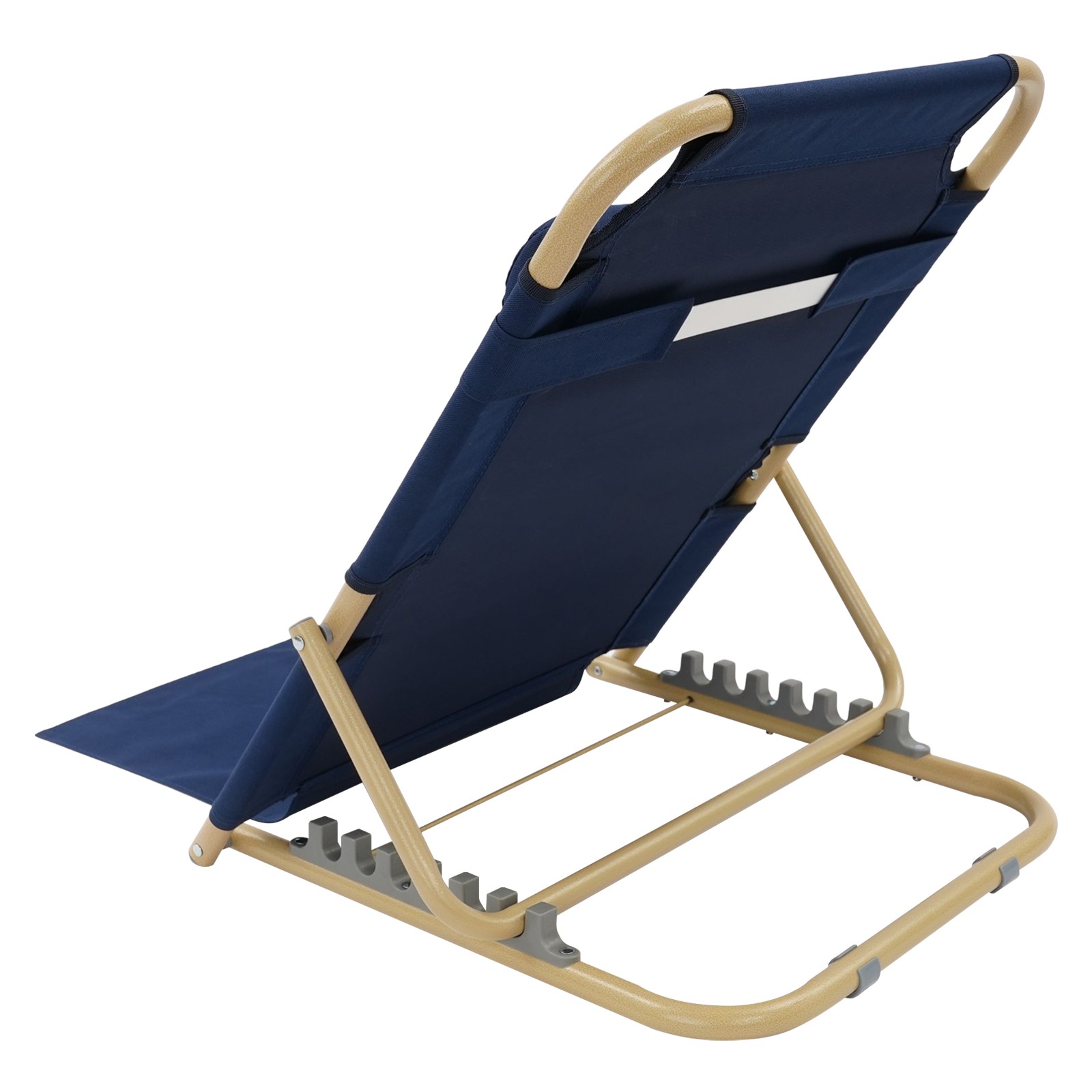 Deep Blue Portable Folding Adjustable Sit up Back Rest, Multifunction Bed Chair